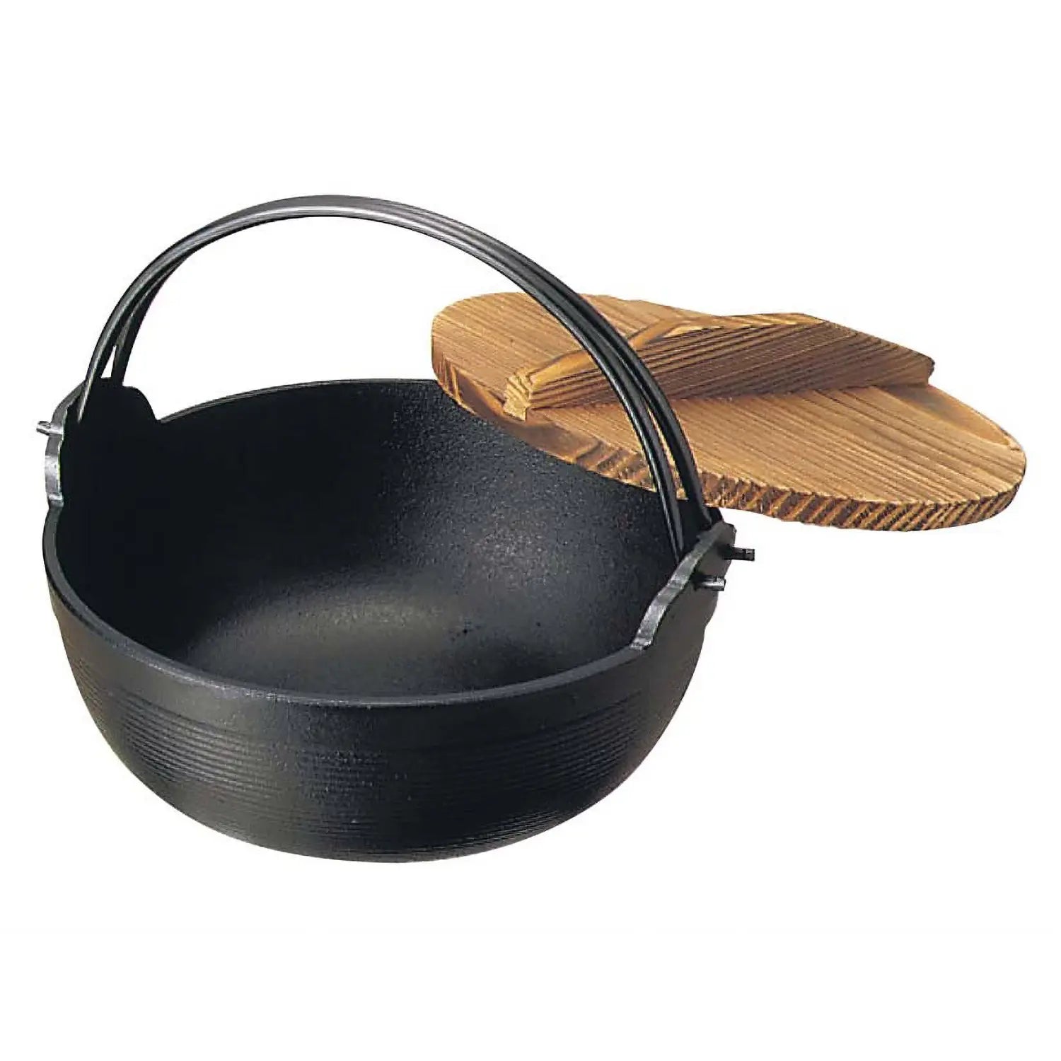 Iwachu Cast Iron Japanese Inaka Hot Pot - Traditional Nabe Pot for Sukiyaki, Shabu Shabu & Home Cooking