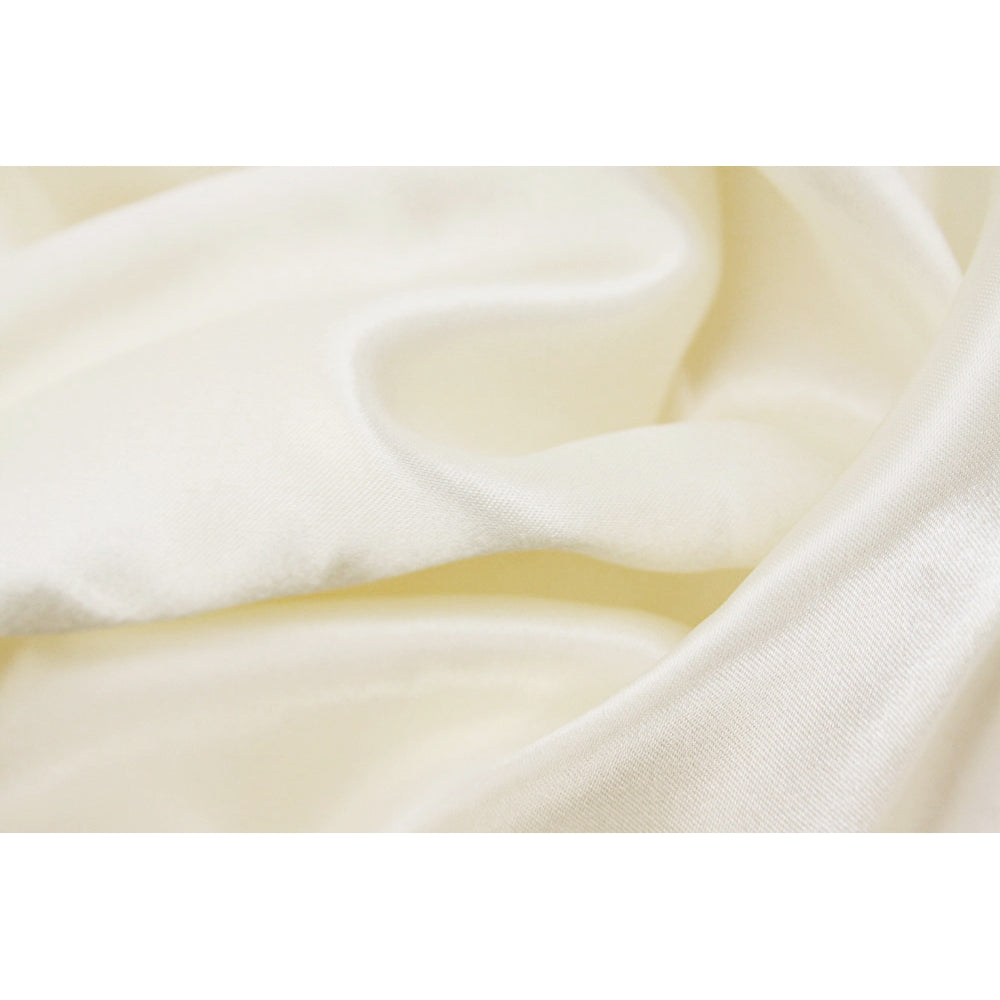 40 Yards Ivory Satin Fabric Roll - Premium Soft & Shiny Fabric for Wedding Dresses, Home Decor, and DIY Crafts