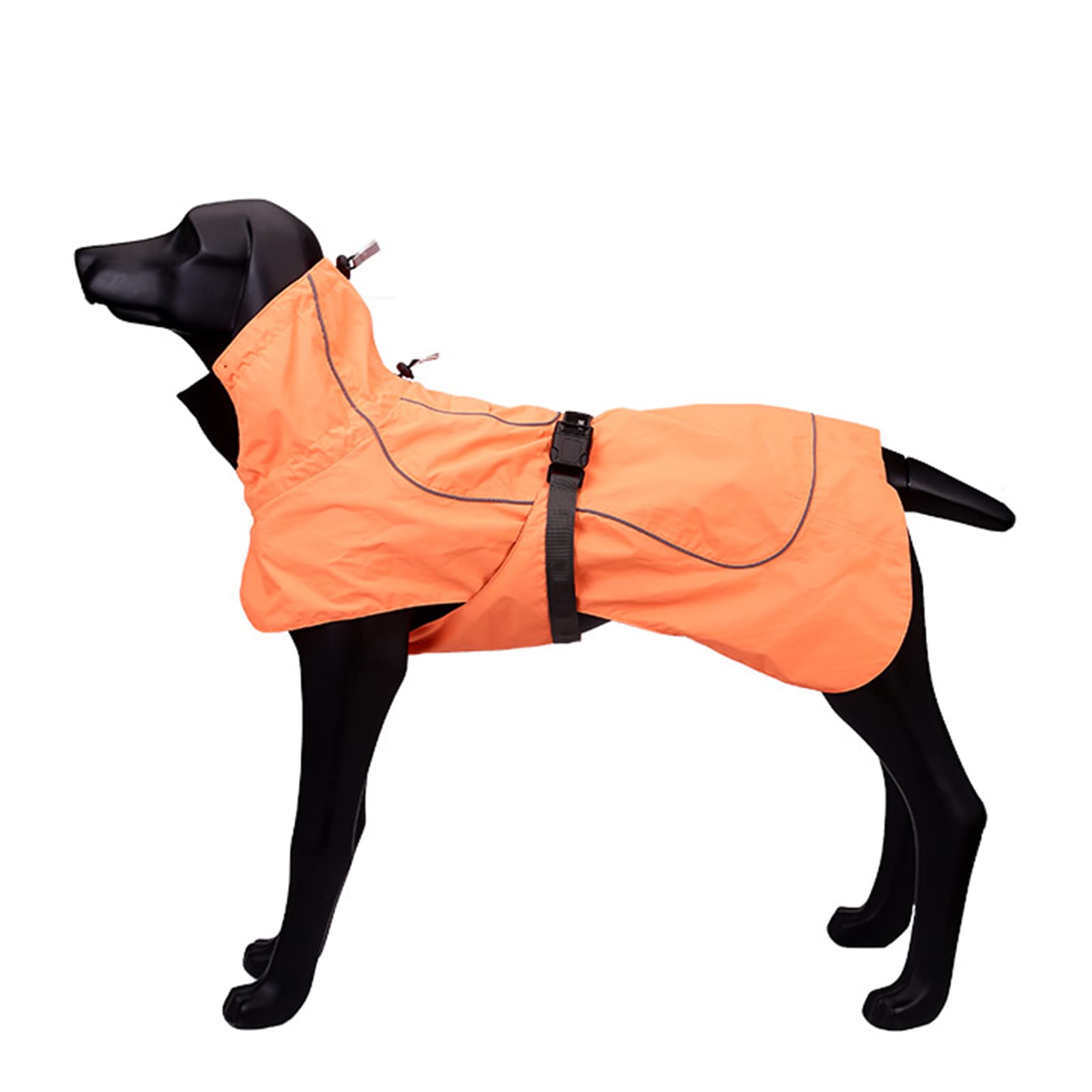 Adjustable Waterproof Dog Raincoat with Leash Hole - Reflective Pet Jacket for Small, Medium & Large Dogs - Outdoor Walking & Rainy Day Protection