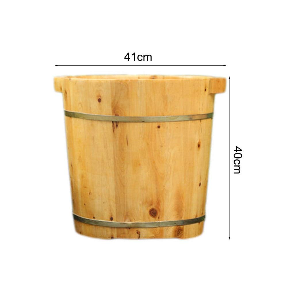 JHDDP3 Wooden Foot Spa Bucket with Massage & Sauna Function - Portable Foot Soaking Tub for Relaxation, Detox, and Pain Relief - Perfect for Home Spa, Yoga Recovery, and Post-Workout Relaxation