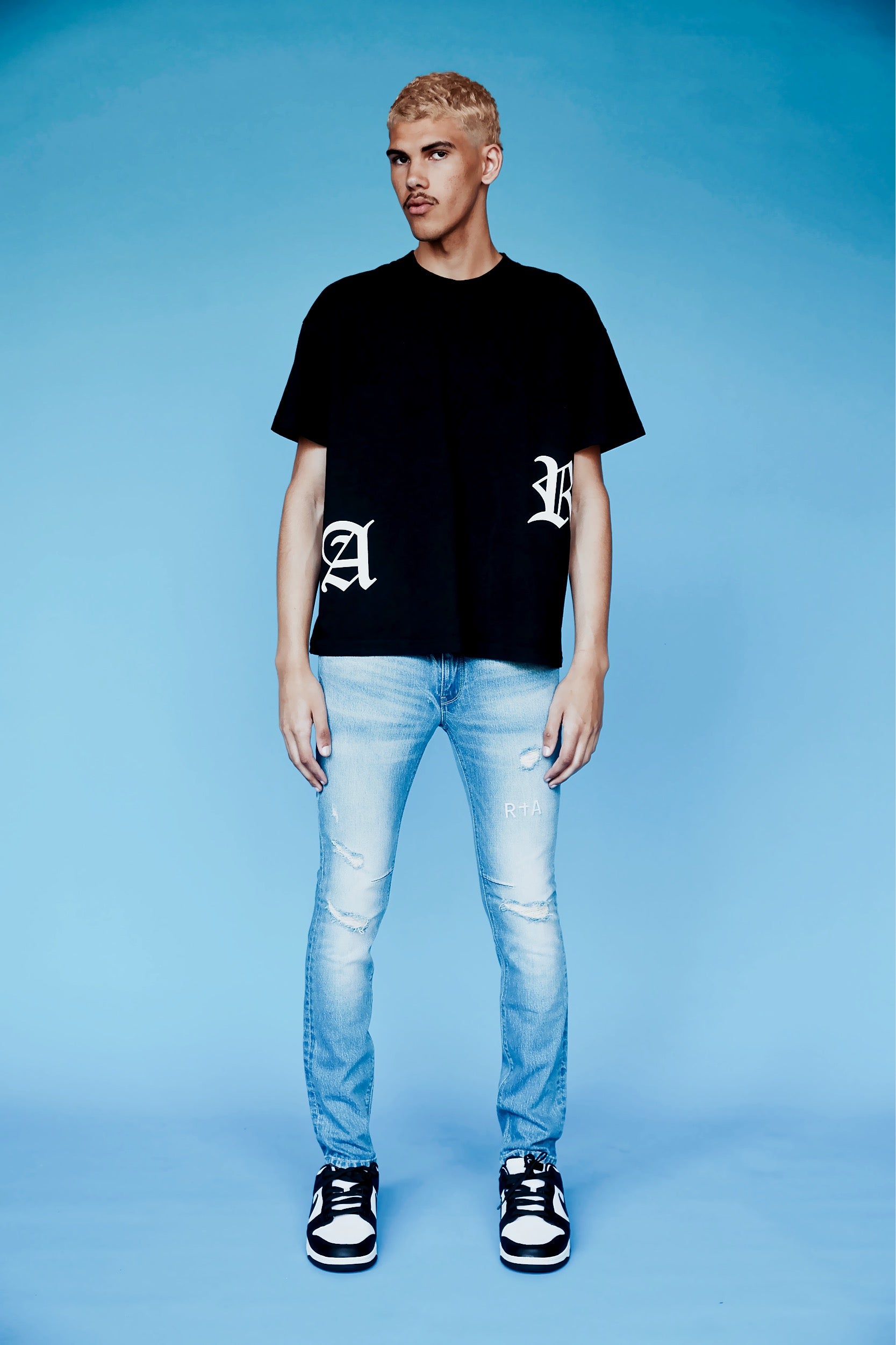 COLT TEE | Black & White Wrap Around T-Shirt for Men & Women | Casual Wear, Street Style, Everyday Outfits