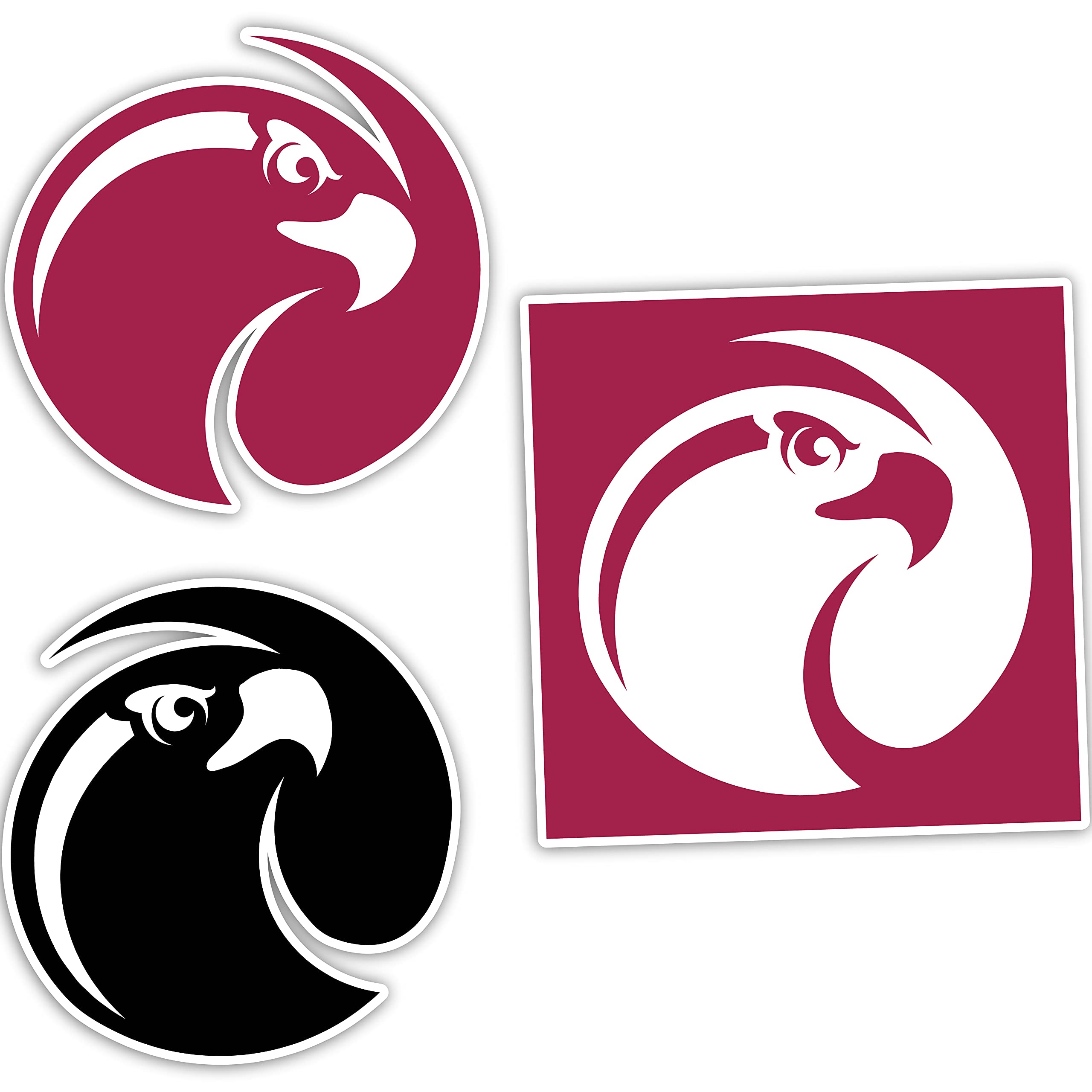 Desert Cactus Seattle Pacific University SPU Falcons Vinyl Decal Stickers - Waterproof Laptop, Water Bottle, Car, Scrapbook Decor - Perfect for College Students, Alumni Gifts & School Spirit Accessories