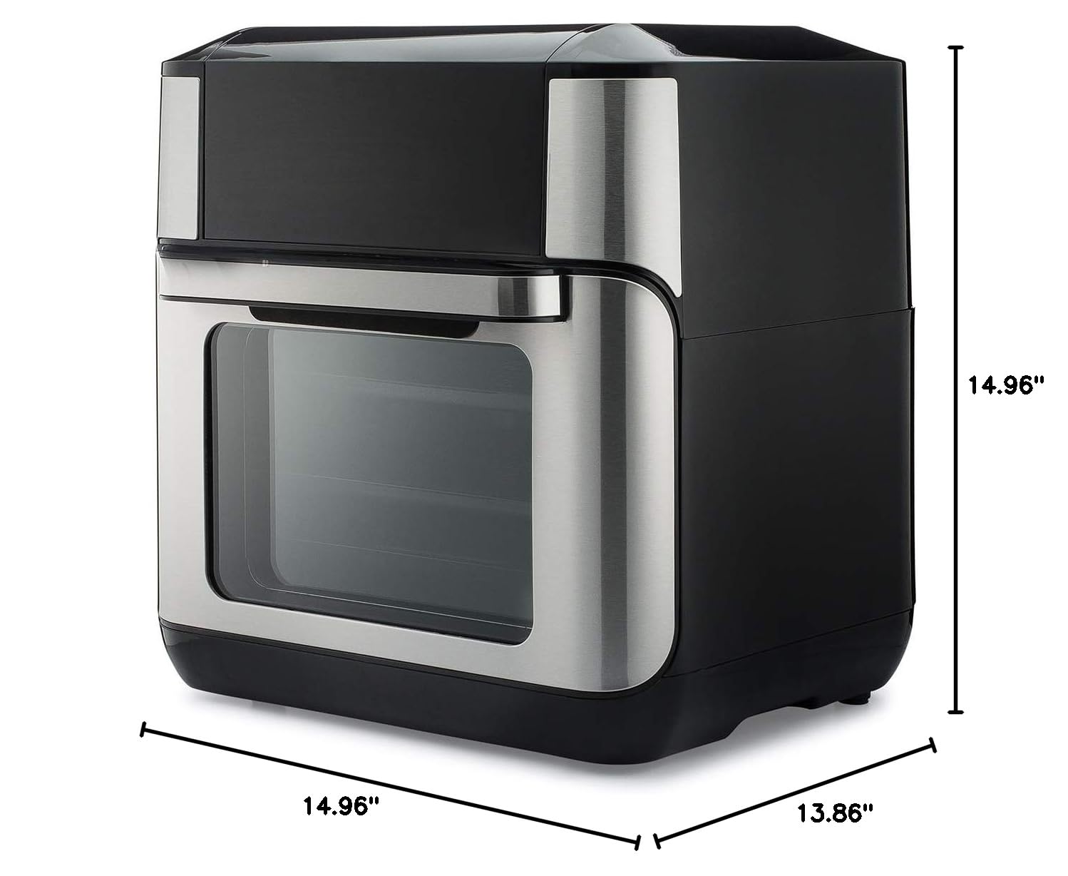 10 QT 7-in-1 Air Fryer Oven Combo with Rotisserie - Stainless Steel Toaster Oven for Baking, Roasting, Broiling & Dehydrating - Perfect for Family Meals, Reheating & Gifts (Mom/Wife) - Fast, Versatile & Space-Saving Kitchen Appliance - Ideal for Home Cooking, Meal Prep & Healthy Eating