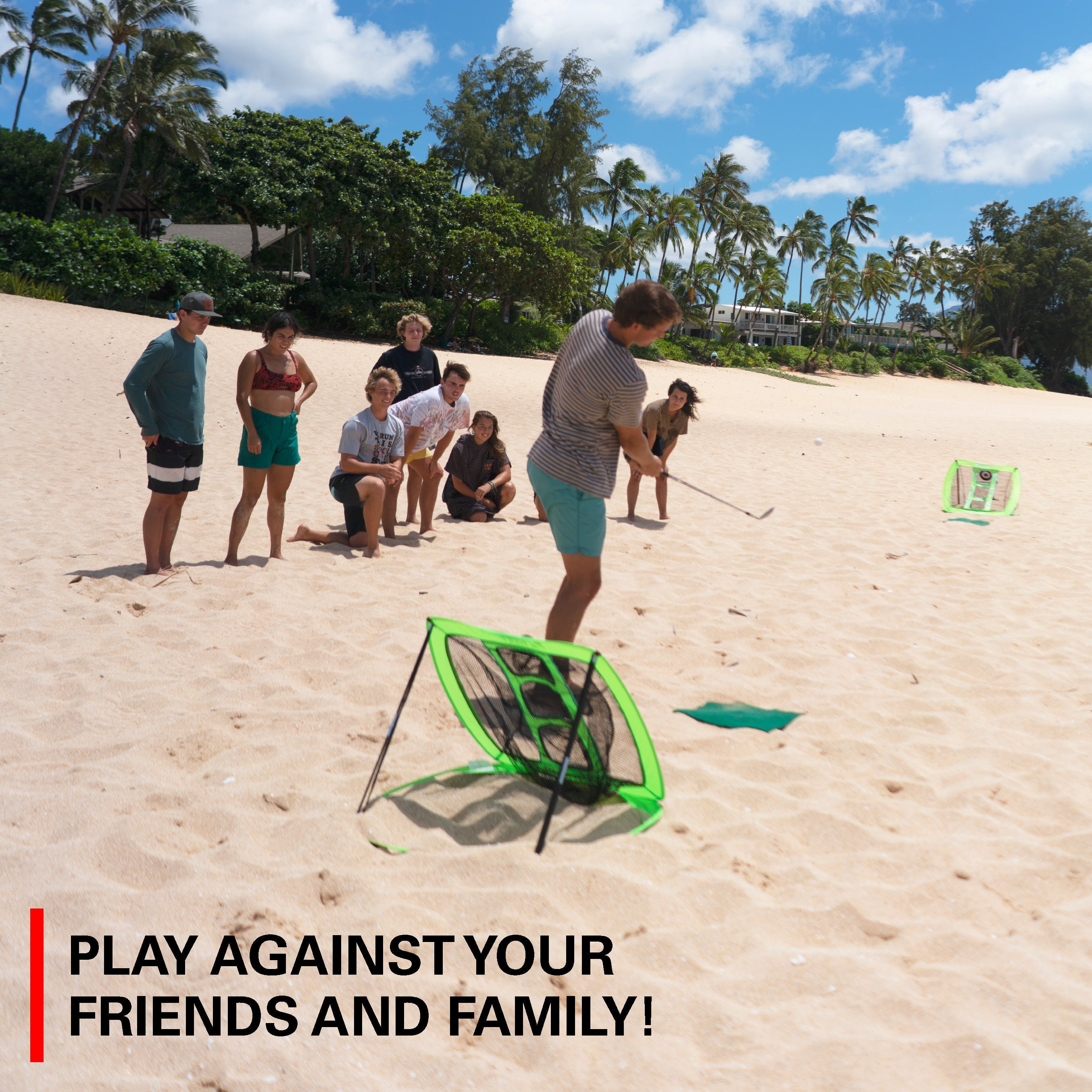 Premium Outdoor Golf Cornhole Game Set - Portable Backyard & Tailgate Party Fun for Adults & Kids - Perfect for BBQs, Picnics, and Beach Outings