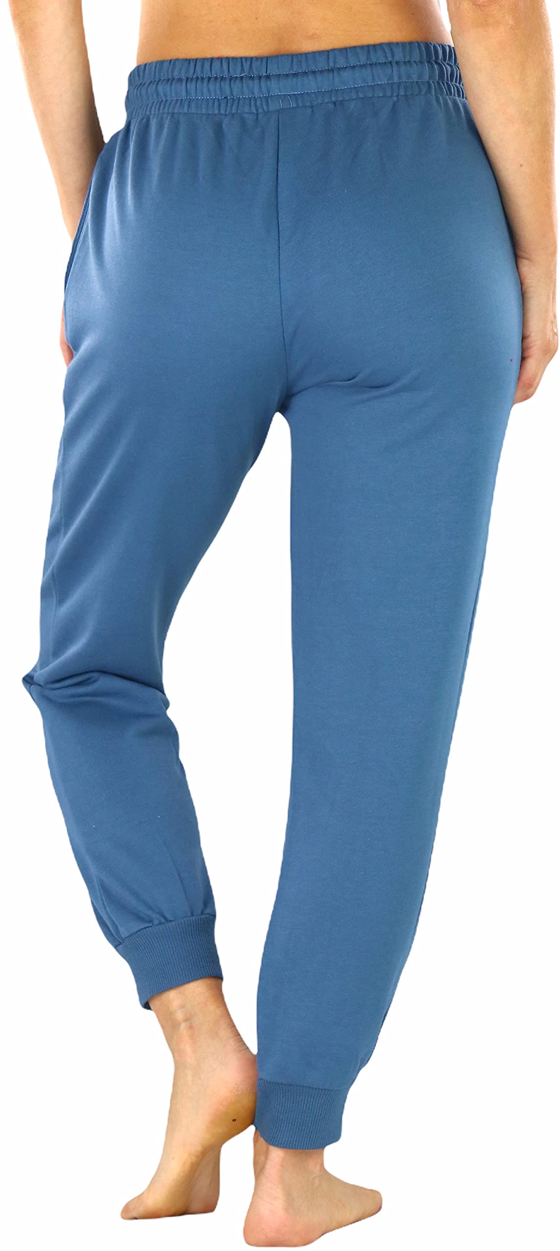 Stylish Women's French Terry Capri Jogger Pants with Drawstring Waistband - Comfortable Lounge & Workout Pants for Yoga, Running & Casual Wear