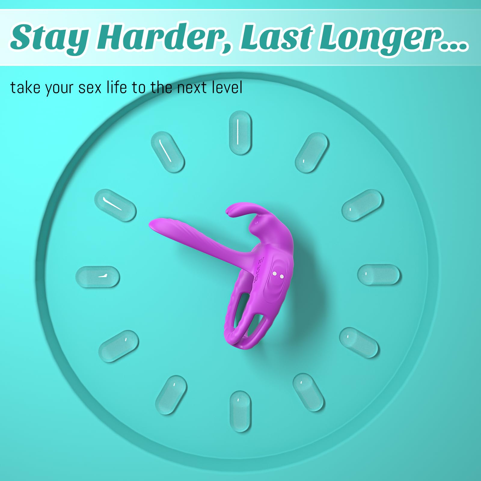 Vibrating Cock Ring for Couples - Rabbit Clitoral Stimulator & Penis Sleeve Extender | Rechargeable Waterproof Adult Sex Toy for Enhanced Intimacy | Perfect for Couples Play, Spicing Up Relationships & Solo Pleasure