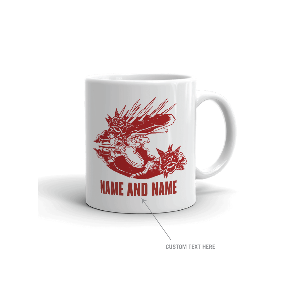 Custom Halo Floral Needler Coffee Mug - Personalized Gift for Gamers & Halo Fans - Perfect for Home, Office & Gaming Setups