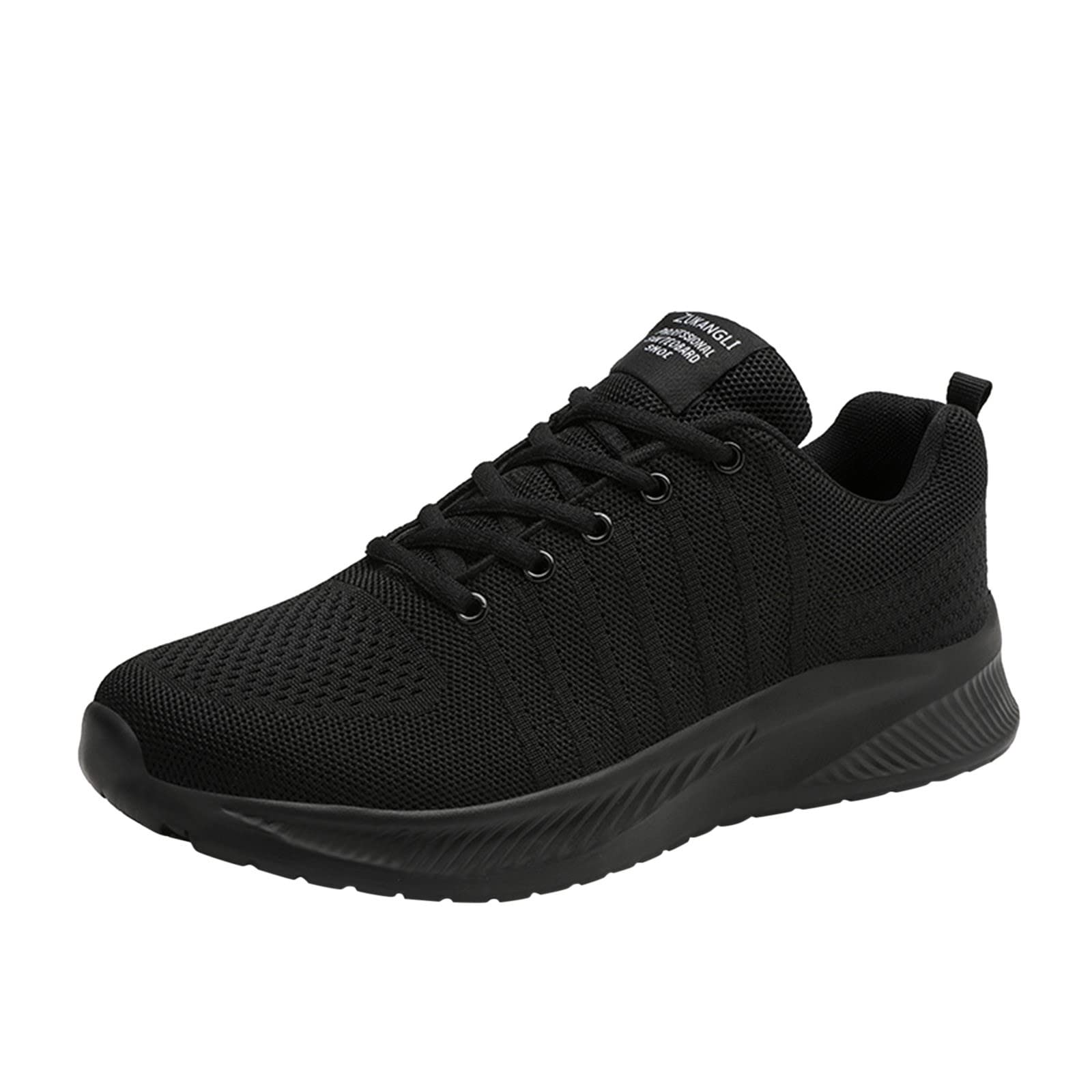Men's Colorblock Mesh Lace-Up Casual Sneakers - Breathable Comfortable Soft Sole Dress Shoes for Men | Perfect for Work, Walking & Everyday Wear