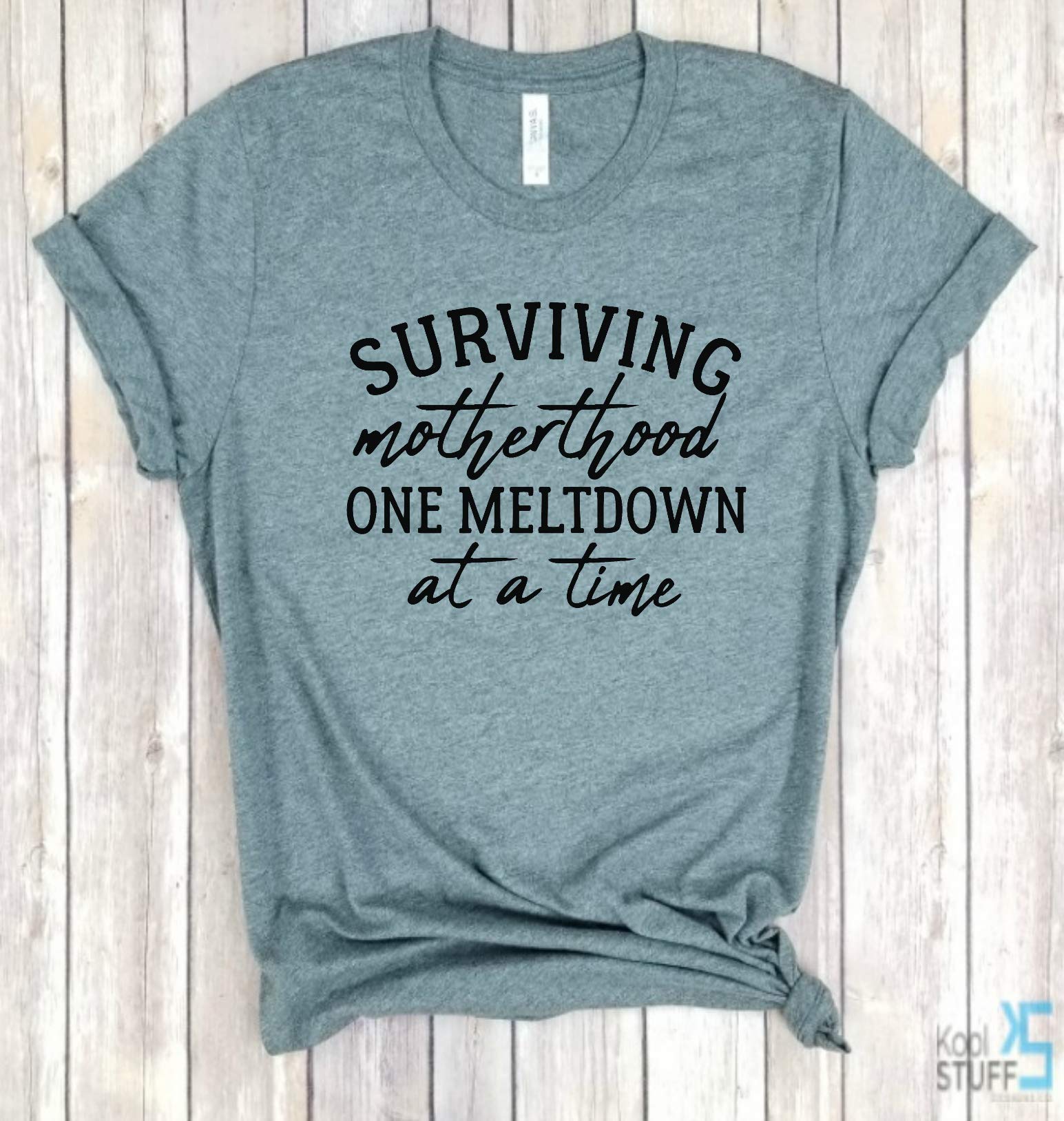Funny Mom Shirt - Sarcastic Motherhood Tee for Cool Moms, Perfect Mothers Day Gift for Raising My Tribe - Great for Playdates, School Runs & Mom Life Humor
