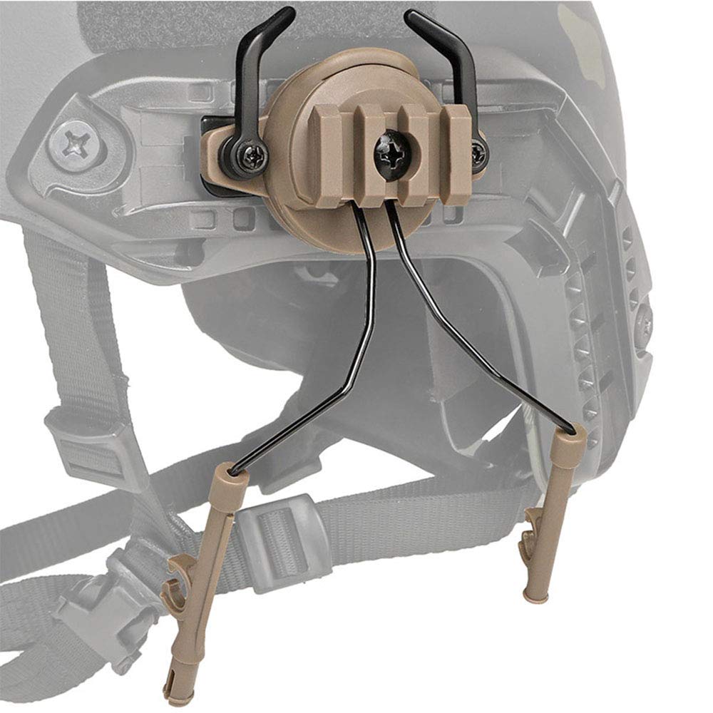 Tactical Fast Helmet Wing Rail & ARC Side Rail Mount Adapter - Airsoft Gear Accessory for Outdoor Sports | Headset Hanging Bracket for Military & Airsoft Helmets | Perfect for Tactical Missions & Airsoft Games