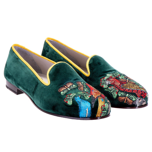 Audubon Velvet Slippers for Women - Cozy Indoor/Outdoor House Shoes with Memory Foam - Perfect for Relaxing at Home, Lounging & Running Errands
