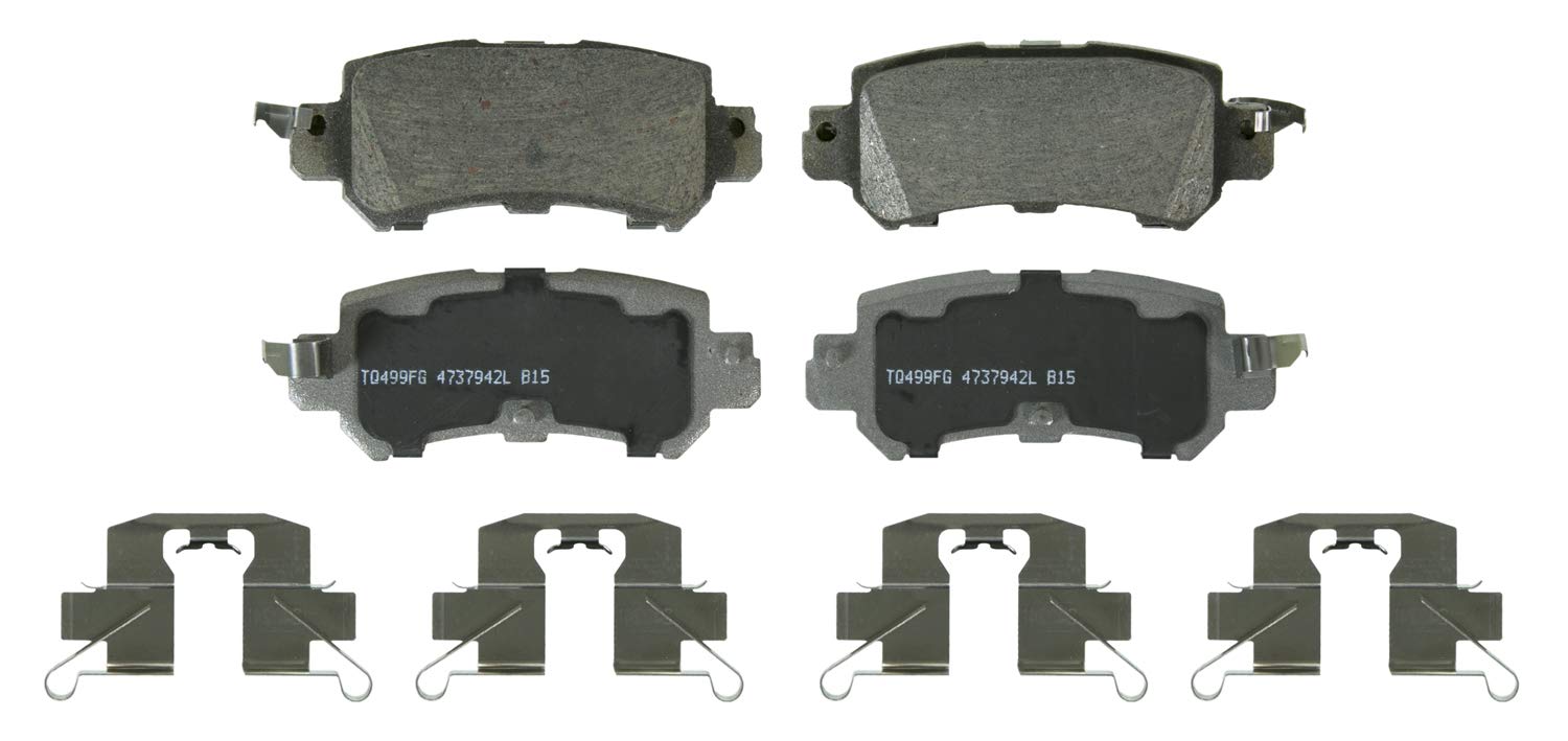 Wagner ThermoQuiet QC1624 Ceramic Disc Brake Pads Set - Front or Rear, Low Noise & Dust-Free Performance - Perfect for Daily Commuting, City Driving & Highway Use