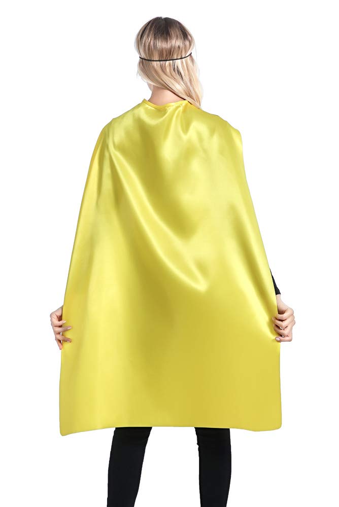 Superhero Capes & Masks Set for Kids & Adults - 12 Mixed Colors for Team Parties