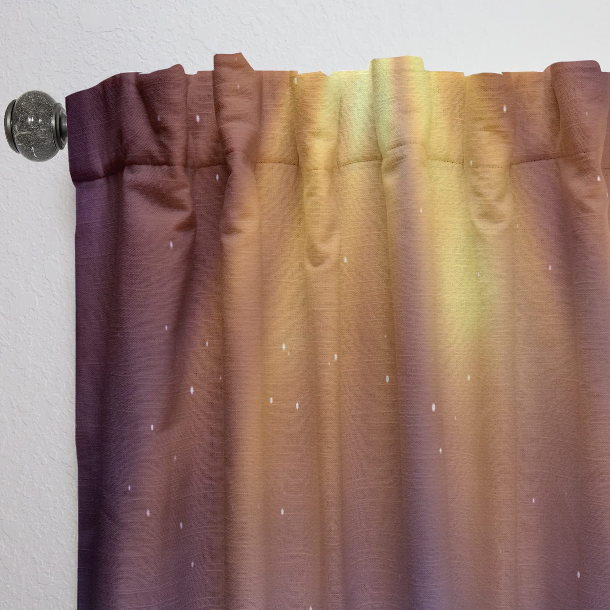 DesignQ 'Alien Landscape at Sunset' Thermal Insulated Curtain Panel - 52x120 Inches - Blackout Drapes for Bedroom & Living Room - Perfect for Home Theater, Nursery & Energy Efficiency