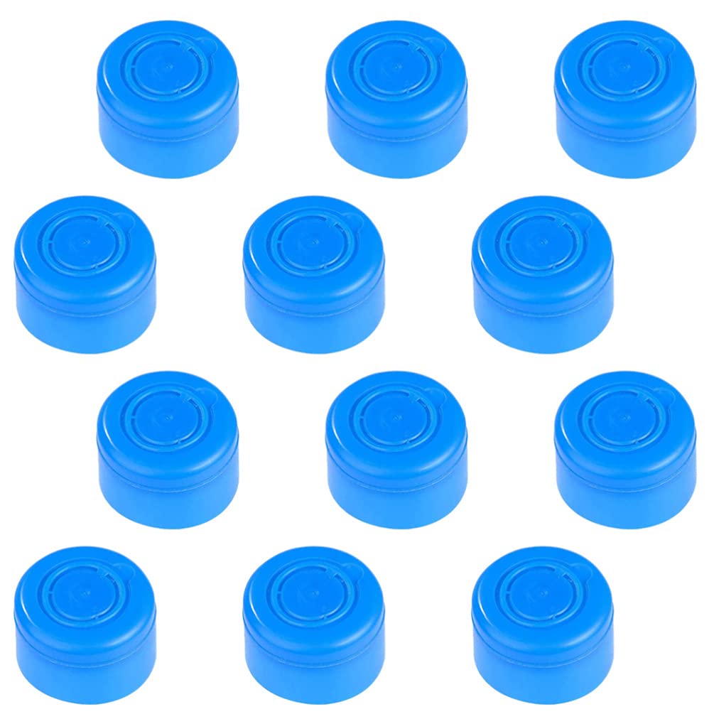 Hemoton 35-Pack Plastic Water Bottle Cap Replacement - Non-Spill Sealing Lid Cover for Jug & Flask - Blue Anti-Leak Bottle Accessories - Perfect for Sports, Travel, and Home Use