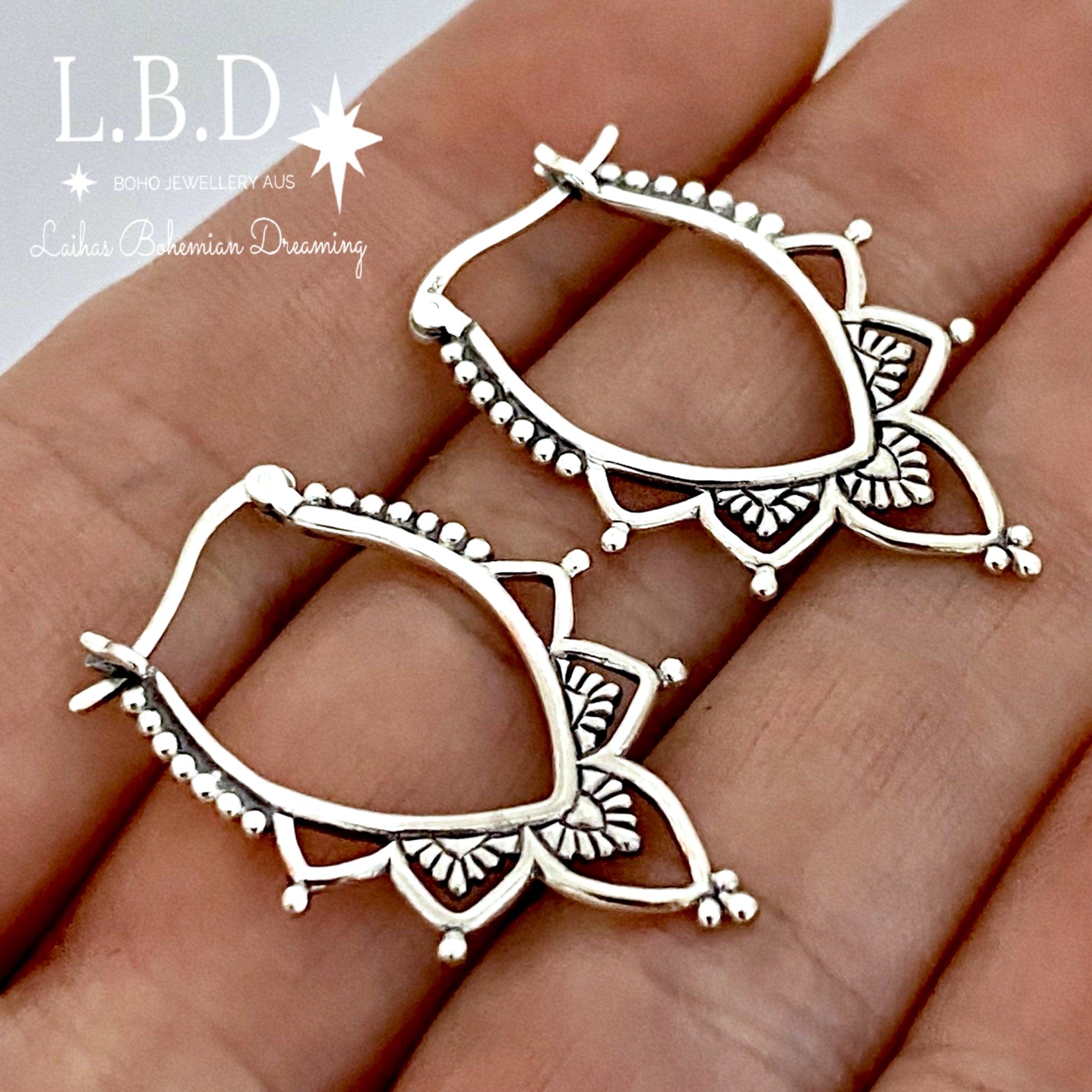 Laihas Prestige Enlighten Me Boho Hoop Earrings - Stylish Bohemian Jewelry for Women | Perfect for Festivals, Parties & Everyday Wear