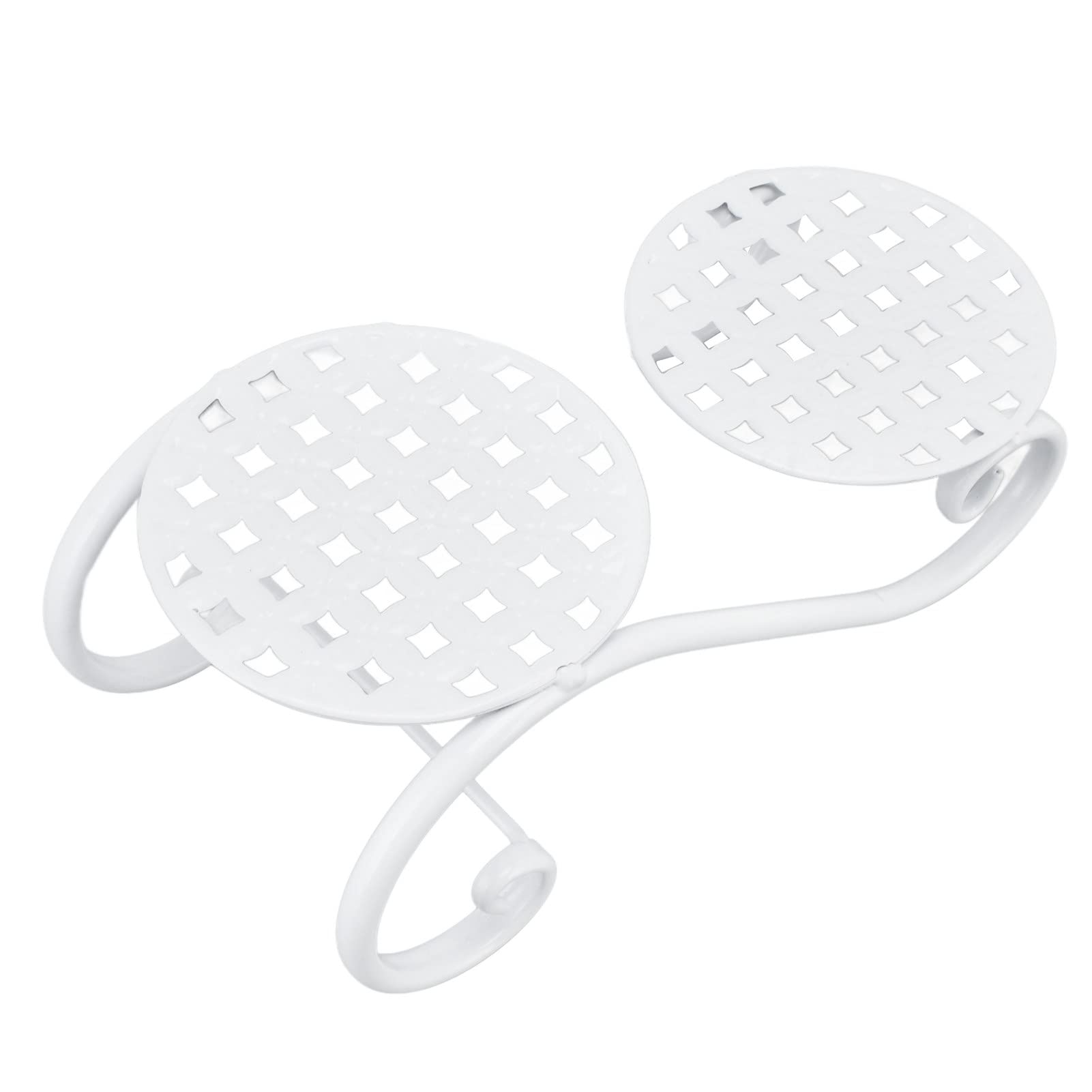 2 Pack Iron Plant Stand - Heavy Duty Rustproof Flower Pot Holder Shelf for Indoor & Outdoor Use - Perfect for Balcony, Living Room, Patio, Garden Decor