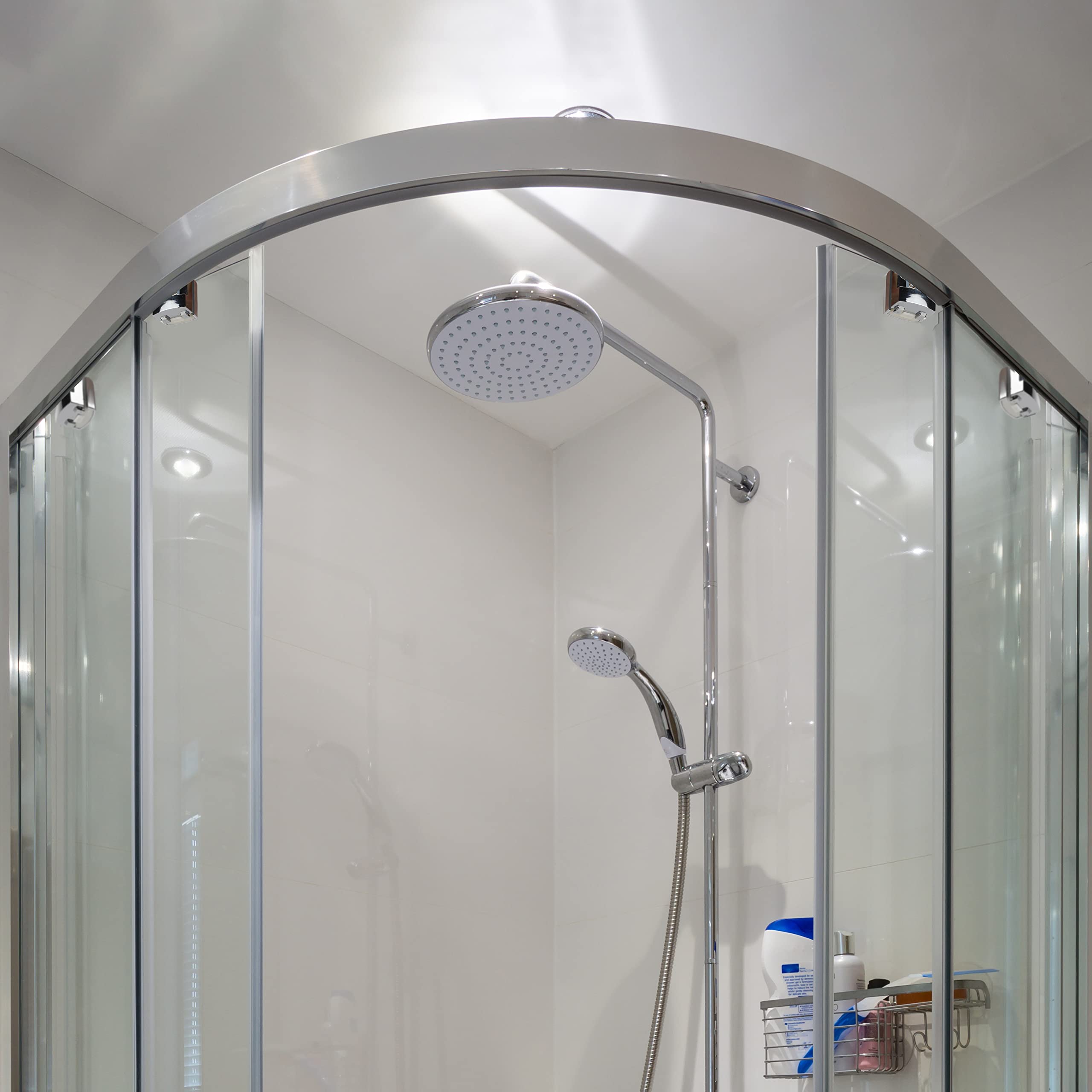 Belle Vous 8-Pack Shower Door Rollers - 23mm Zinc Alloy Replacement Wheels for Smooth Sliding Glass Shower Enclosures - Durable Bathroom Accessories for Home & Hotel Renovation