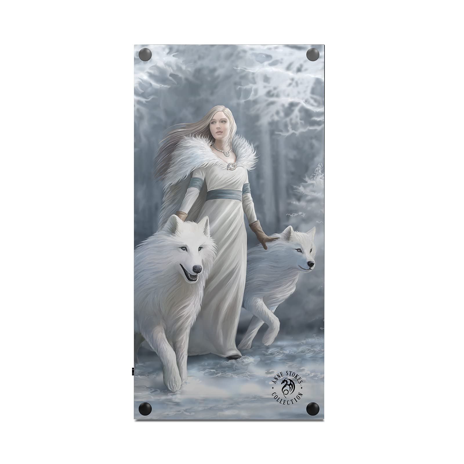 Official Anne Stokes Winter Guardian Art Vinyl Skin Sticker Decal for Xbox Series X Console & Controller Bundle - Gaming Accessories for Enhanced Protection & Style