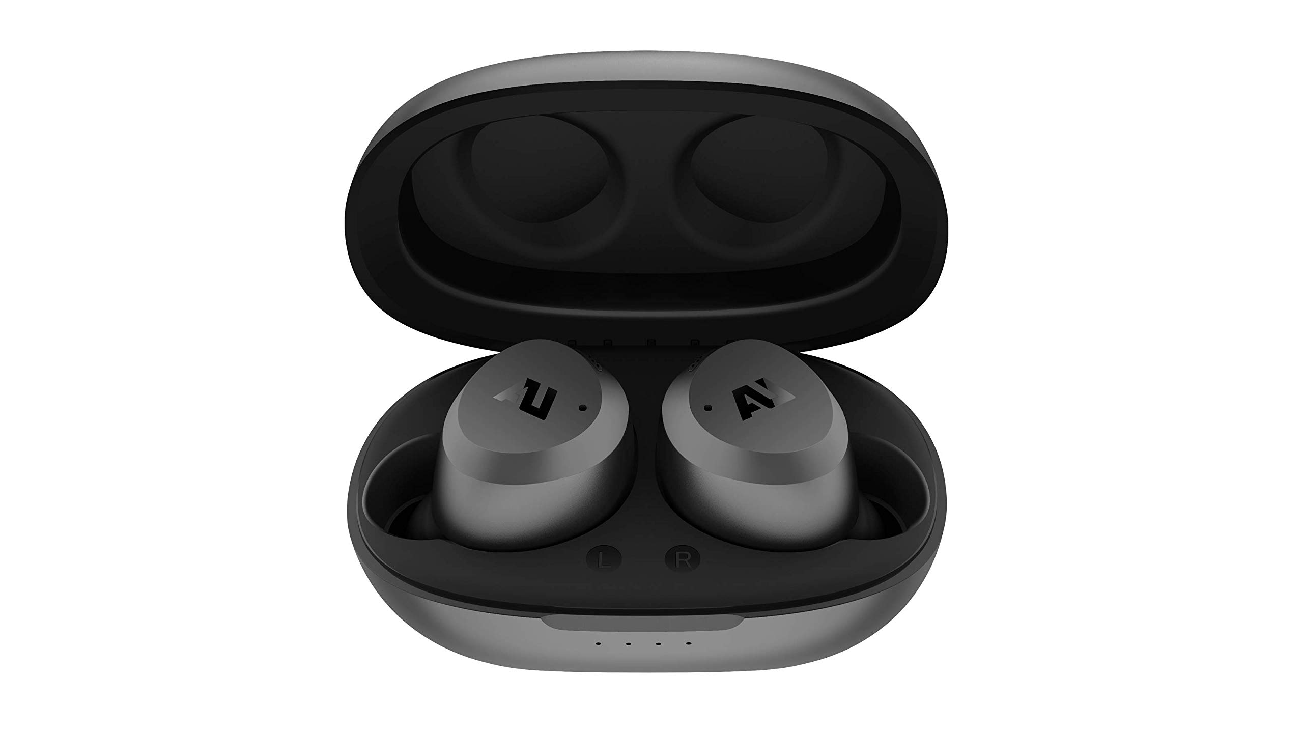 ausounds AU-Stream Hybrid Bluetooth True Wireless Earbuds with Active Noise Cancellation | Touch Controls, Wireless Charging Case & Premium Dynamic Drivers | Gray | Perfect for Commuting, Workouts & Travel