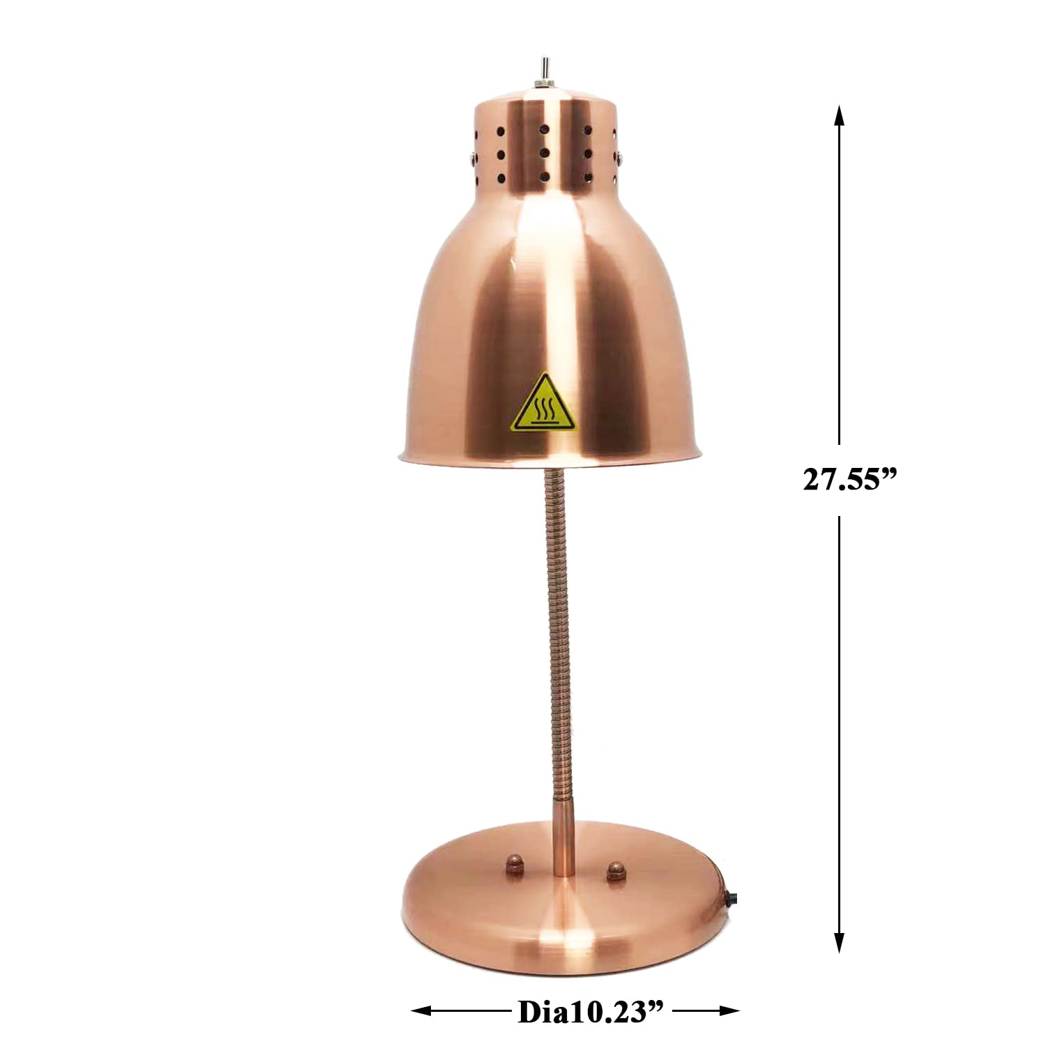 Infrared Food Warmer Lamp 250W - Countertop Heating for Restaurants & Buffets