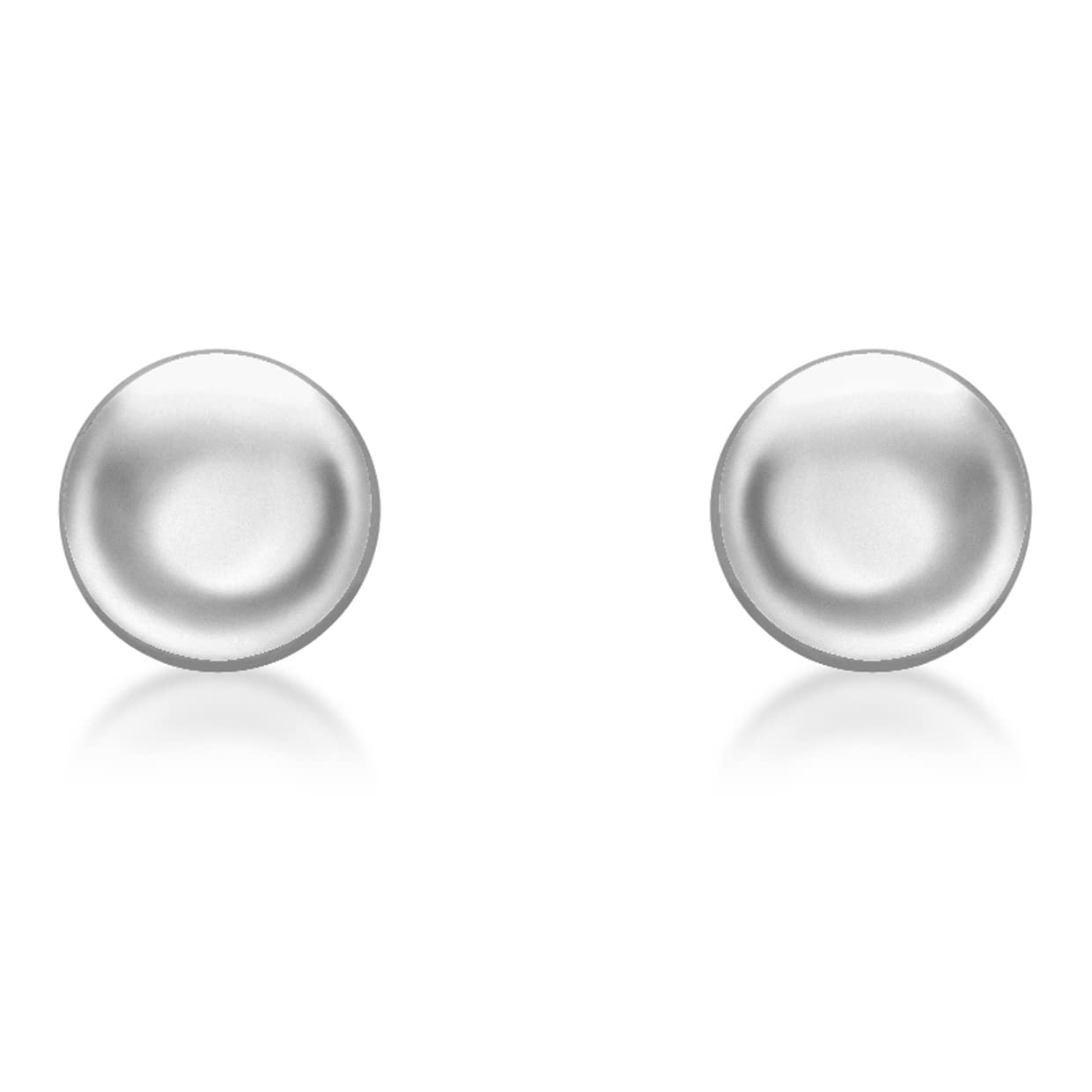 Carissima 9ct Gold 7mm Button Stud Earrings for Women - Elegant & Timeless Jewelry for Everyday Wear, Parties & Special Occasions