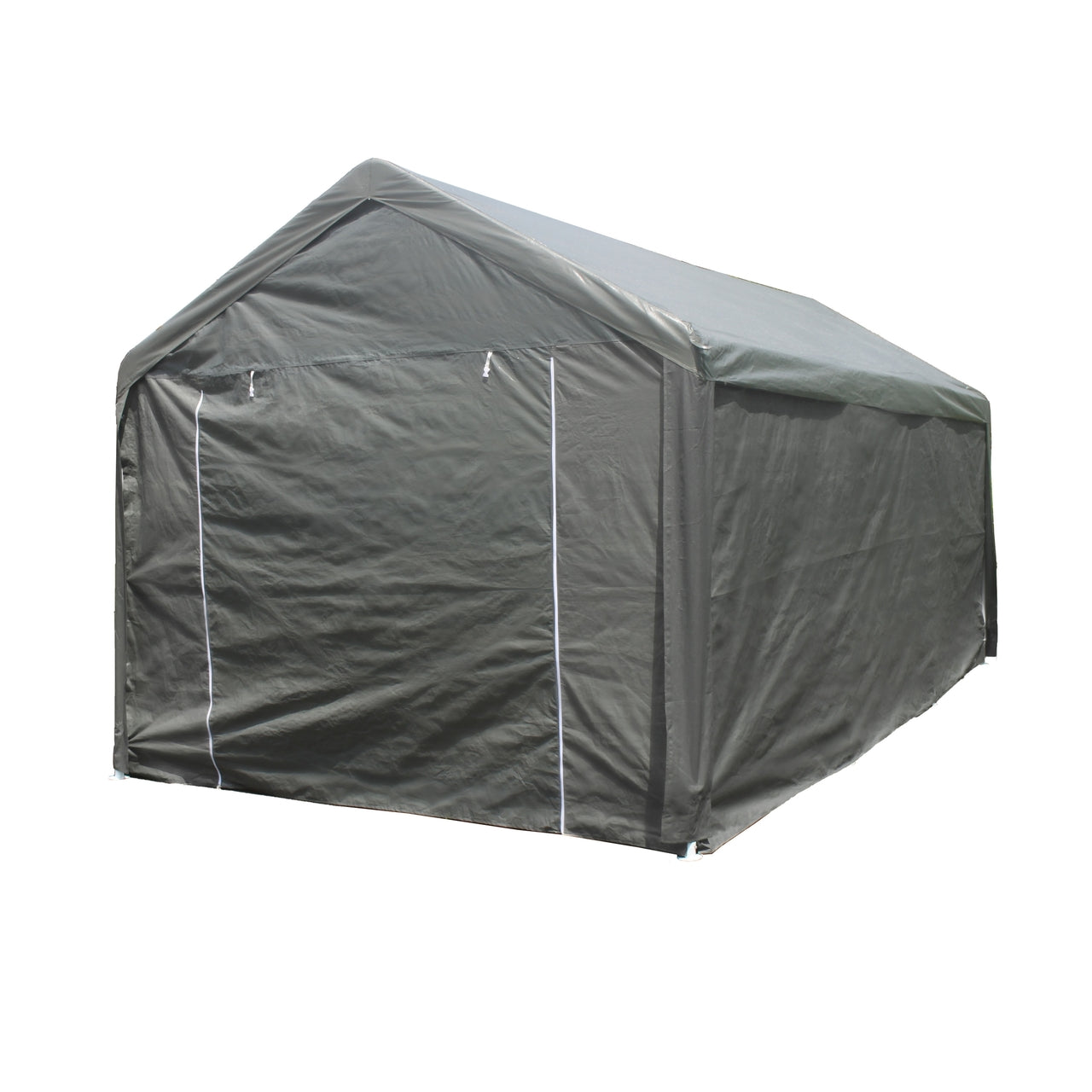Heavy Duty 10x20 FT Aleko Outdoor Carport Canopy Tent - Gray Weatherproof Shelter for Cars, Trucks & Outdoor Storage | Perfect for Driveway, Backyard & RV Protection