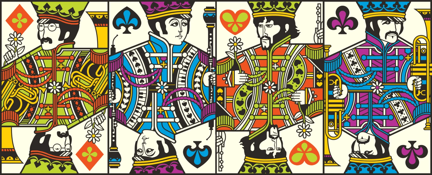 The Beatles Playing Cards - Premium Blue Deck for Collectors & Card Games | Perfect for Gifts, Poker Nights, and Music Fans
