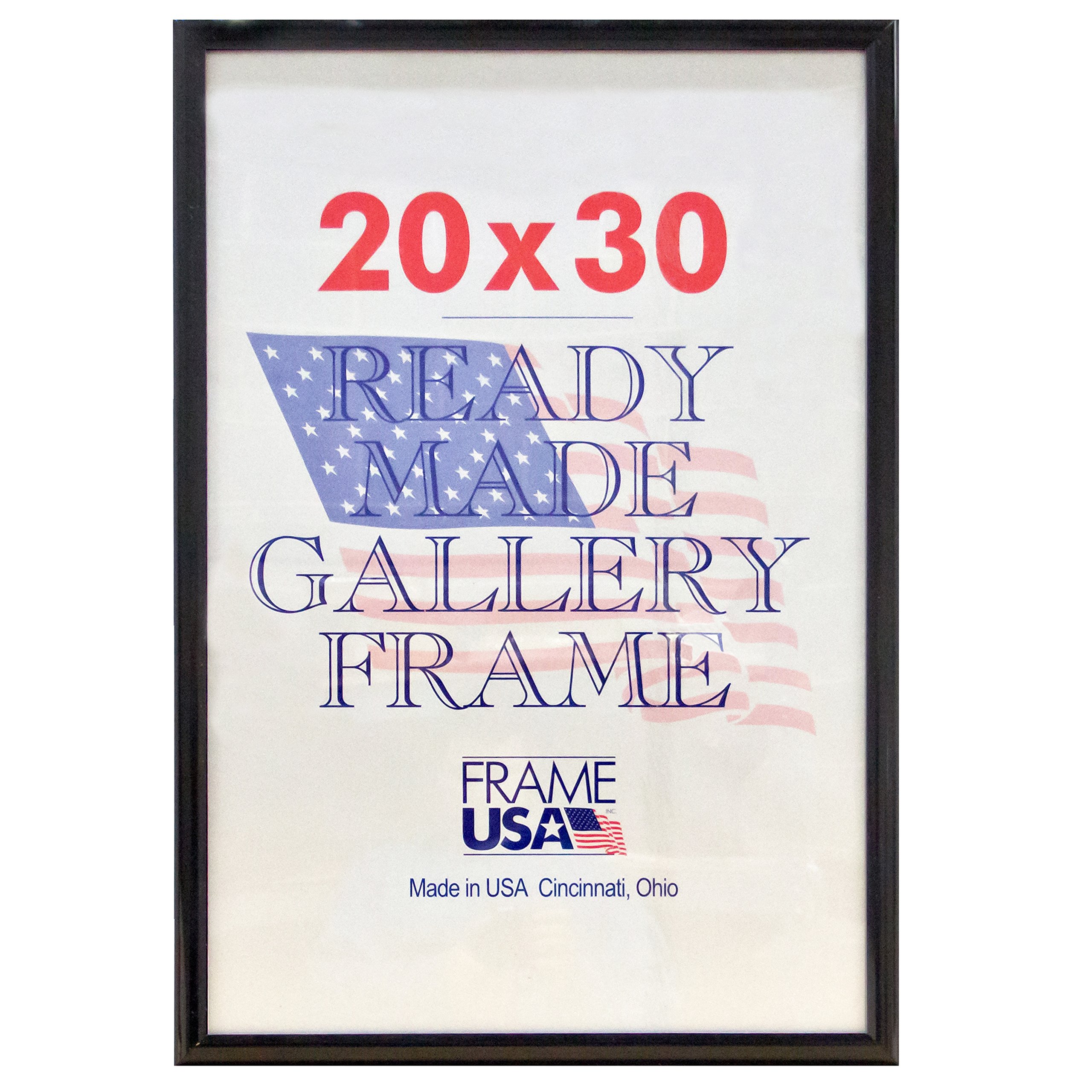 20x30 Deluxe Polystyrene Plastic Poster Frame - Black Wall Art Display for Photos, Prints & Posters - Made in USA - Perfect for Home Decor, Office & Gallery Displays