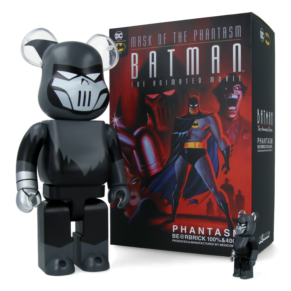 400% + 100% Bearbrick Phantasm Collectible Figure (Batman The Animated Series Edition) - Perfect for DC Comics Fans, Anime Collectors & Home Decor Display