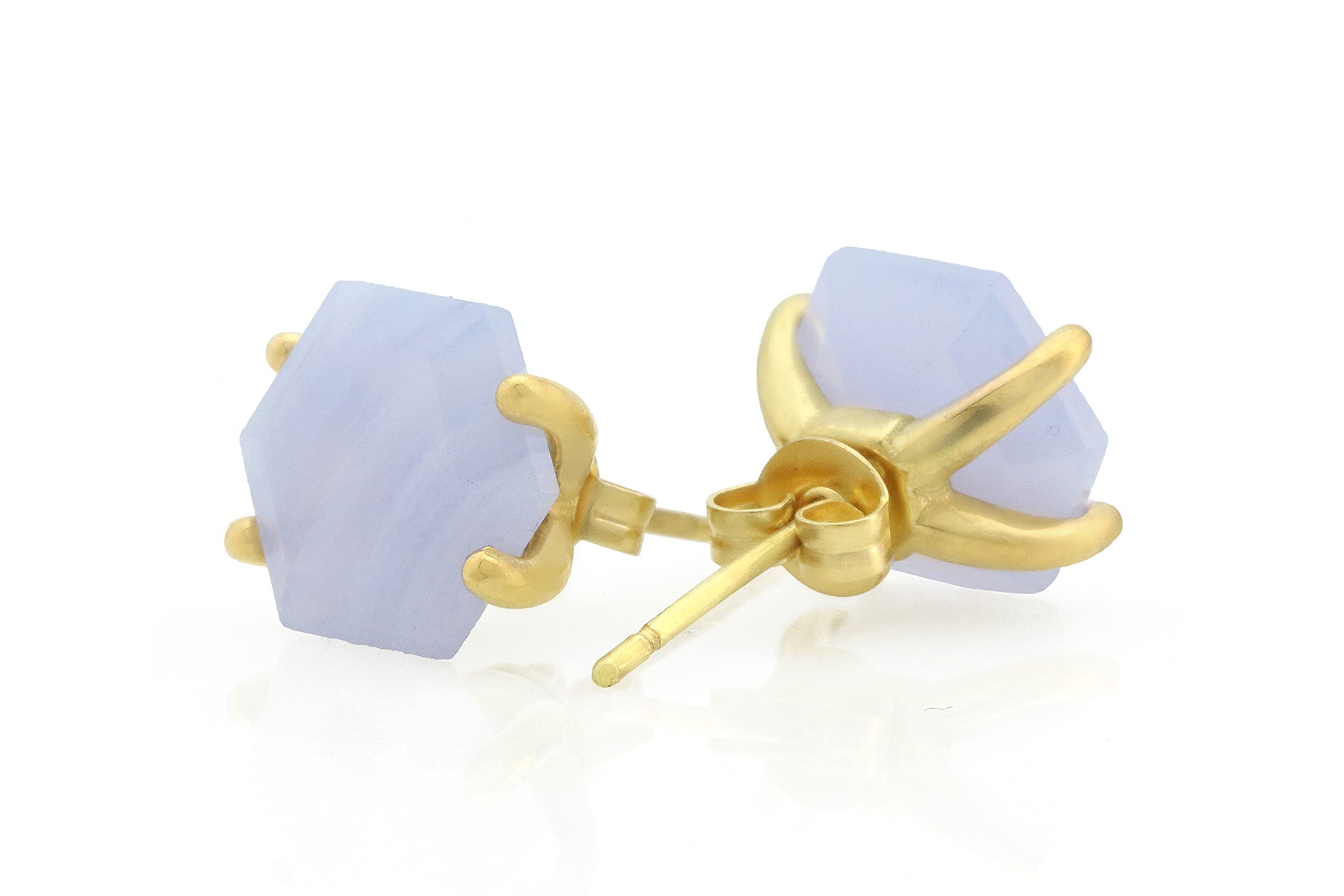 Blue Lace Agate Earrings - Handmade Crystal Gemstone Jewelry for Women | Statement Dangle Earrings for Parties, Weddings & Everyday Wear | Gift Box Included