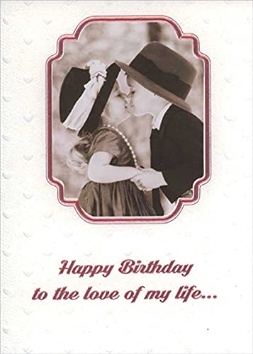 RSVP Adorable Couple Kissing Photo Birthday Card for Wife - Perfect Romantic Gift for Anniversary, Valentine's Day & Special Occasions