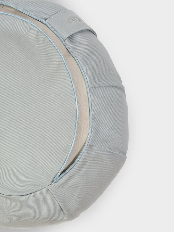 Organic Buckwheat Zafu Meditation Cushion - Crescent Shape Yoga Pillow for Meditation, Yoga & Zen Practice - Perfect for Home Studio, Yoga Class & Mindfulness Retreats