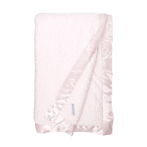 Little Giraffe Chenille Throw Blanket - Ultra Soft Plush Blanket for Kids & Toddlers with Satin Trim - 45x59 Inch Pink Blanket - Perfect for Nursery, Bedtime & Gift Giving