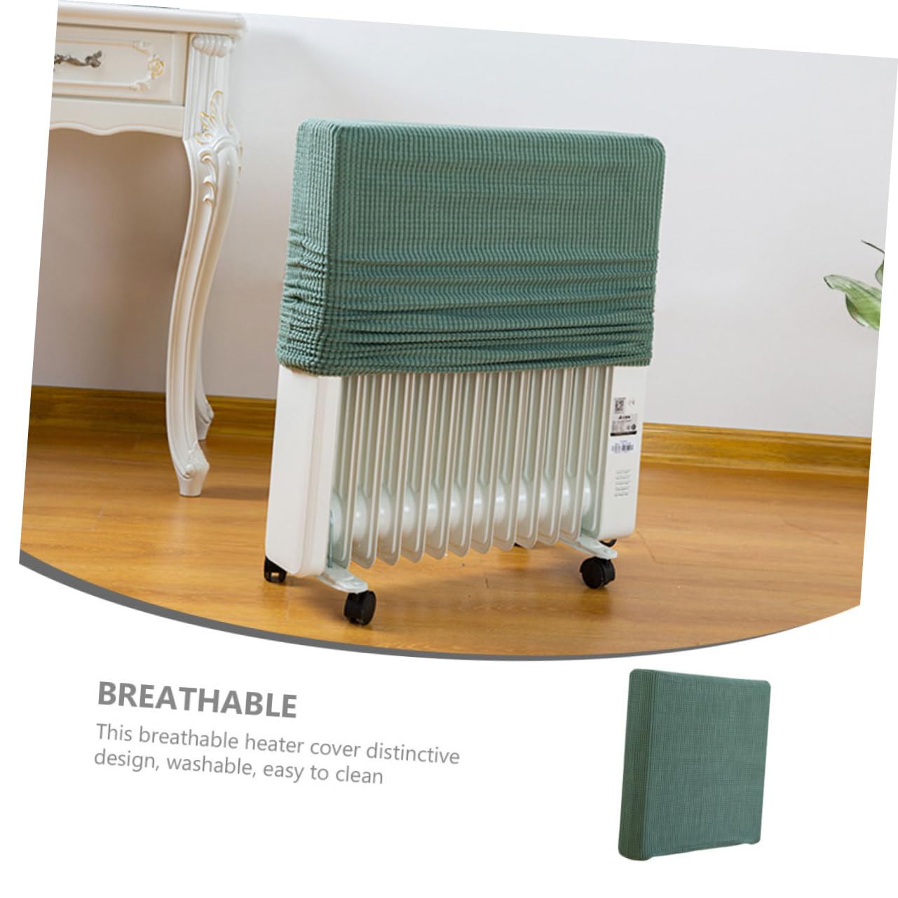 Portable Baby Bottle Warmer - Breathable & Washable Radiator Cover for Home, AC & Heater - Soft Polyester Fabric for Safe & Cozy Nursery, Bedroom, or Office Use
