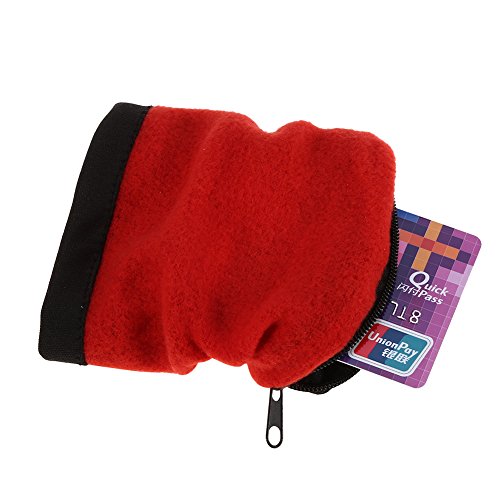 5 Colors Breathable Sports Wristband - Running, Jogging, Gym Workout Accessory with Secure Pouch (Red) - Perfect for Outdoor Activities, Fitness Tracking & Hands-Free Convenience