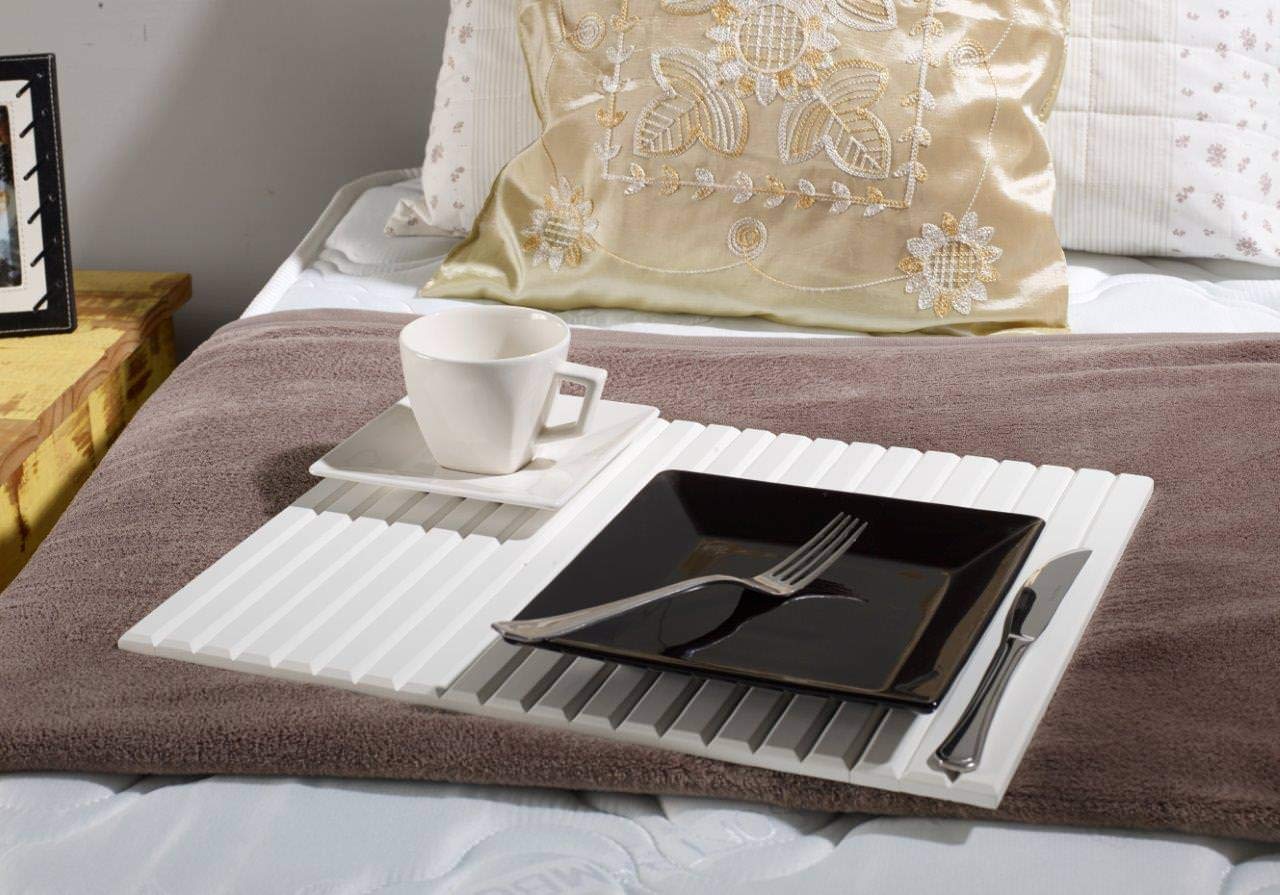 Soffitta Couchmaid Classic White Lap Desk - Portable Laptop Tray for Bed, Sofa & Couch - Study, Work & Eating in Comfort
