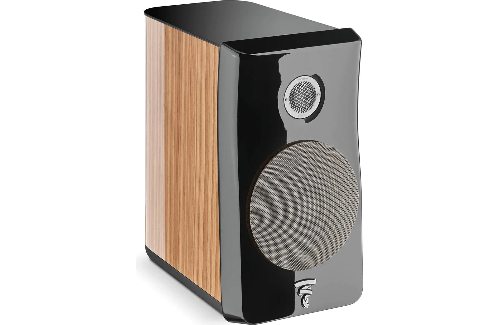 Focal Kanta No1 2-Way Bookshelf Speakers - Premium Walnut High Gloss with Gloss Black Front (Pair) - Perfect for Home Theater & Audiophile Listening Rooms