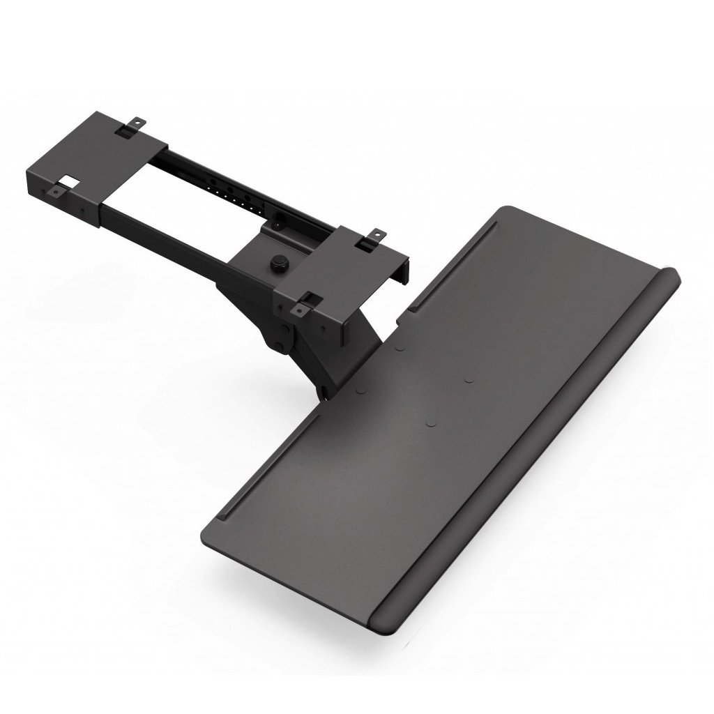 Ergonomic MC-757 Keyboard and Mouse Holder for Desk - 26.4 Inch Large Surface, Adjustable Height & Angle, Cable Management - Perfect for Office, Gaming & Home Workspace Setup