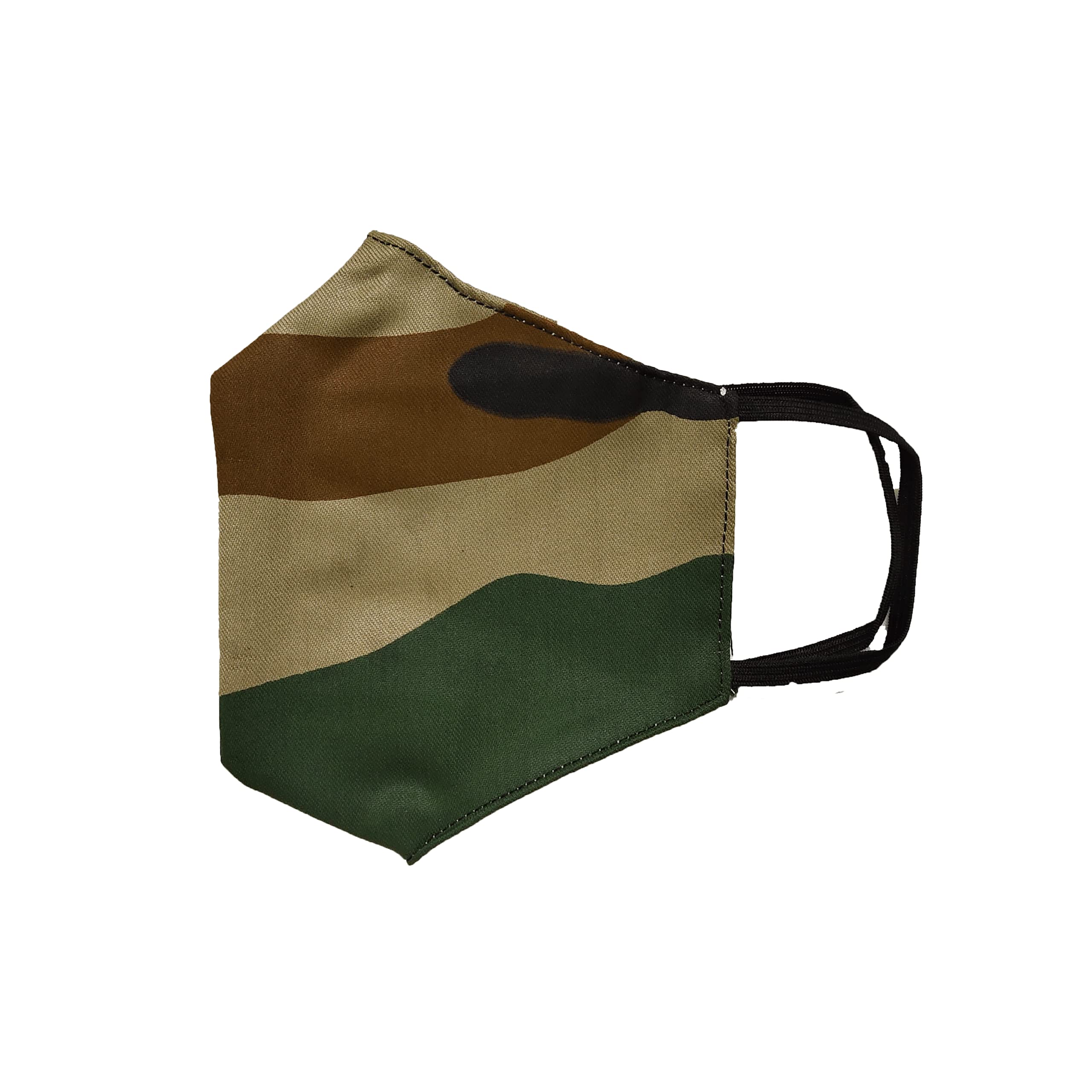 3-Pack Camouflage Cotton 2-Layer Face Masks - Breathable & Reusable for Outdoor Activities, Hunting, and Daily Protection