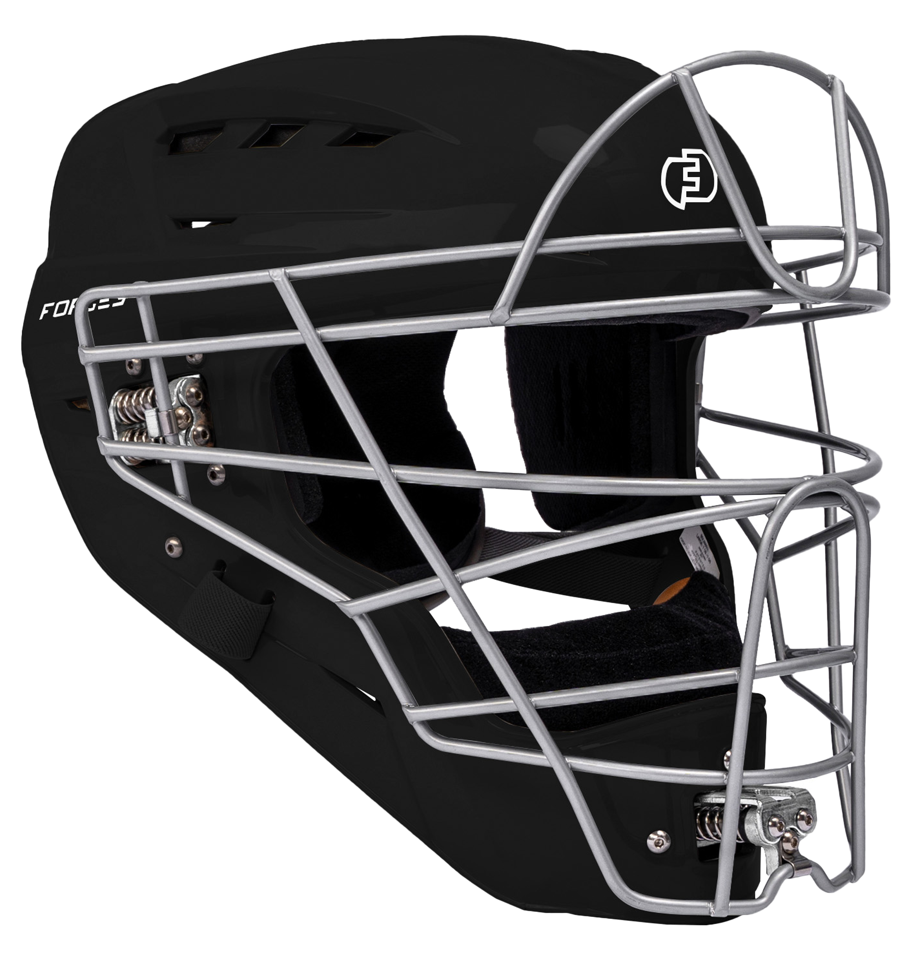 FORCE3 Defender Catcher's Helmet - NOCSAE Certified Baseball Catcher Gear for Maximum Protection | Perfect for Youth & Adult Baseball, Softball Games & Training Sessions