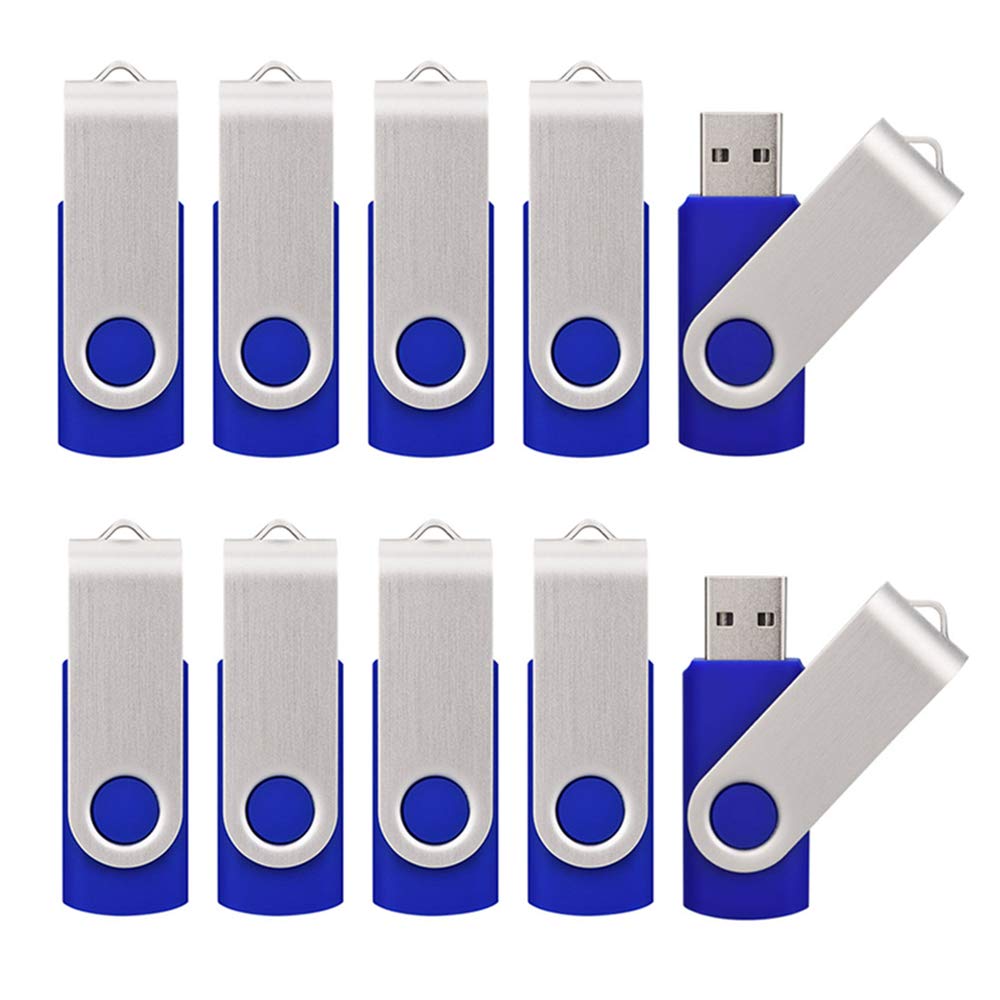 50 Pack 32GB USB Flash Drives Bulk - KALSAN USB 2.0 Memory Sticks (32GB, Blue) for School, Office, Business, Data Storage & Bulk Gifting