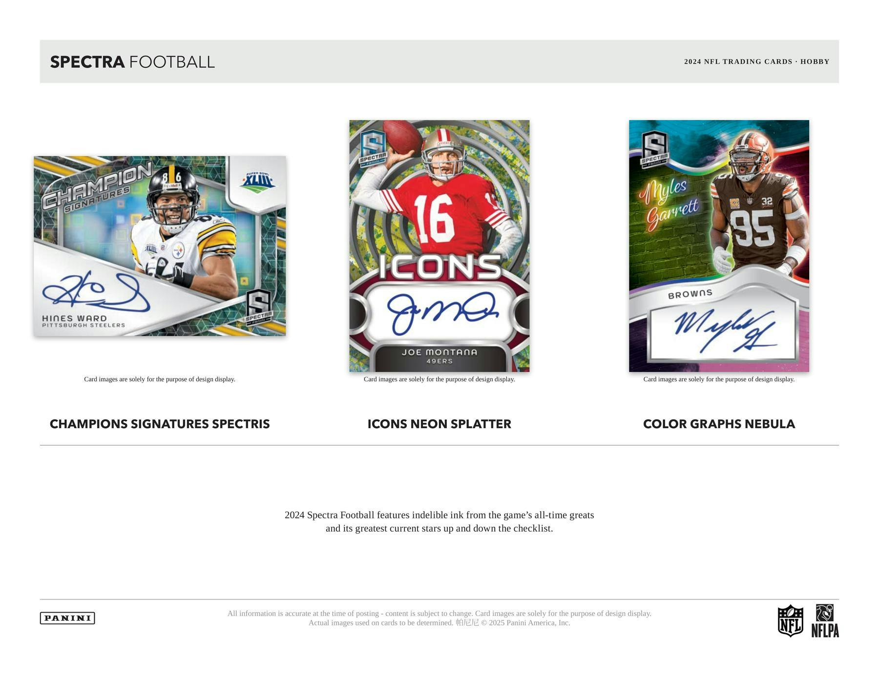 2024 Panini Spectra Football Hobby Box - Premium Trading Cards Collection for NFL Fans & Collectors - Perfect for Sports Memorabilia, Gift Giving & Investment