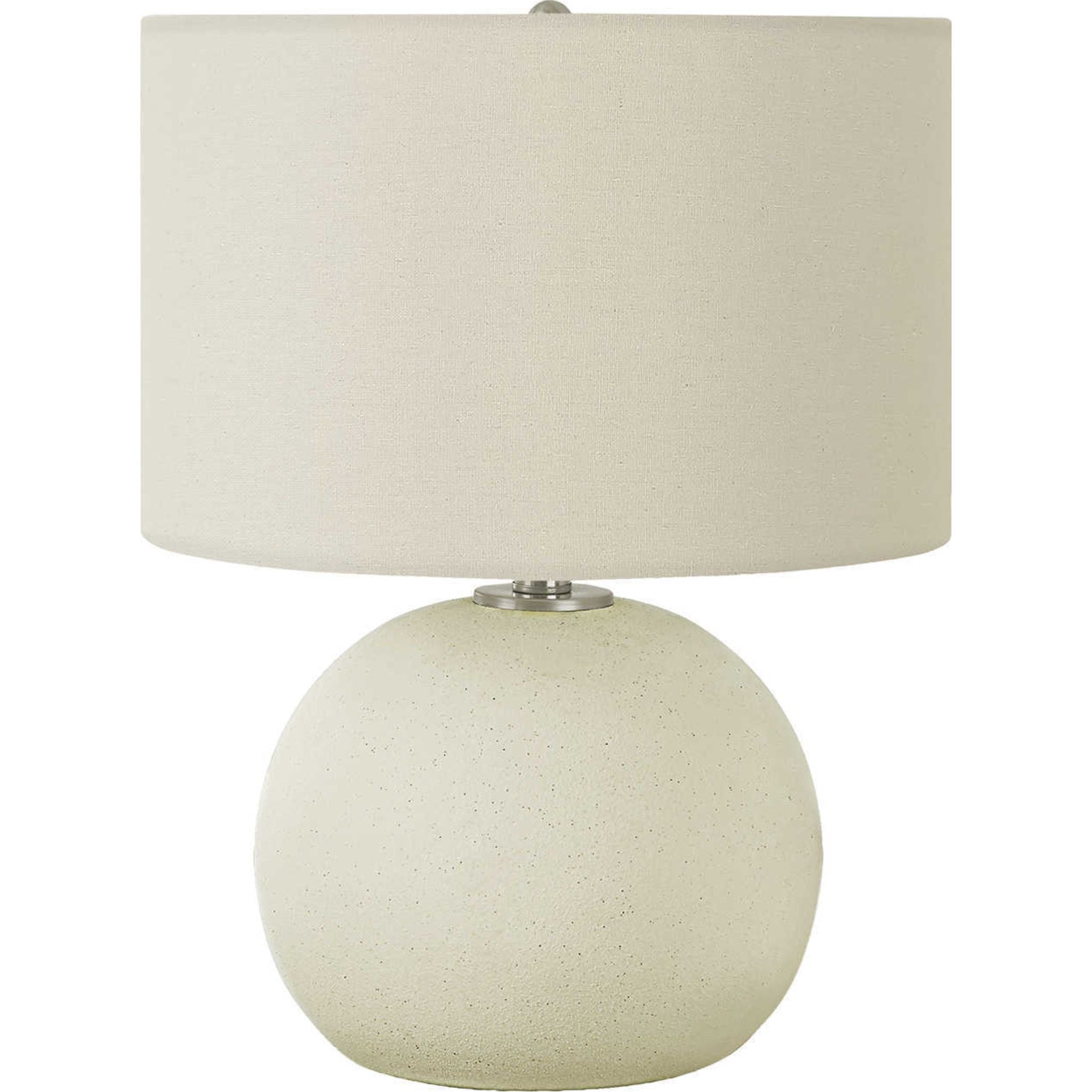Alazne 18.25 Inch Modern Table Lamp - Bedside Nightstand Lighting for Bedroom, Living Room & Office - Warm White LED Bulb Included