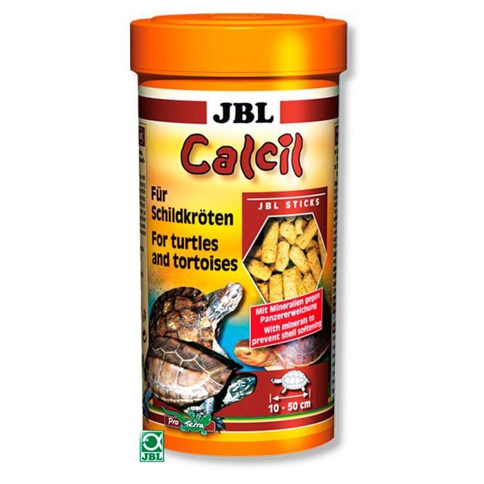 JBL Calcil 250ml - High Calcium Turtle Food Pellets & Sticks for Aquatic Turtles - Ideal for Shell Health & Growth in Aquariums & Outdoor Ponds