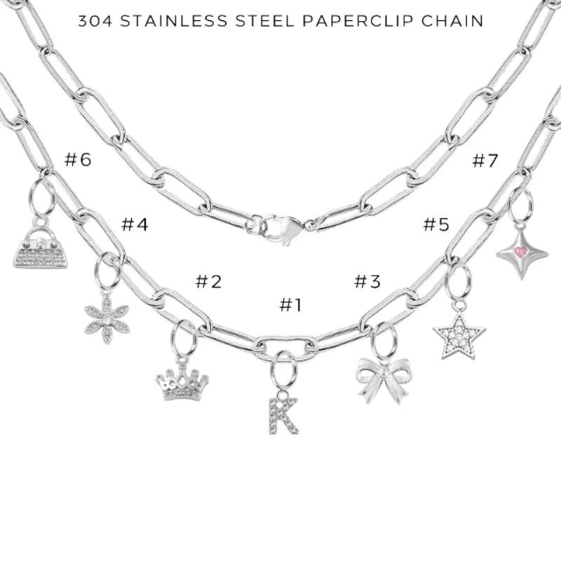 Charm Necklace with Assorted Charms - Elegant Layered Pendant Jewelry for Women | Perfect Gift for Birthday, Anniversary & Valentine's Day