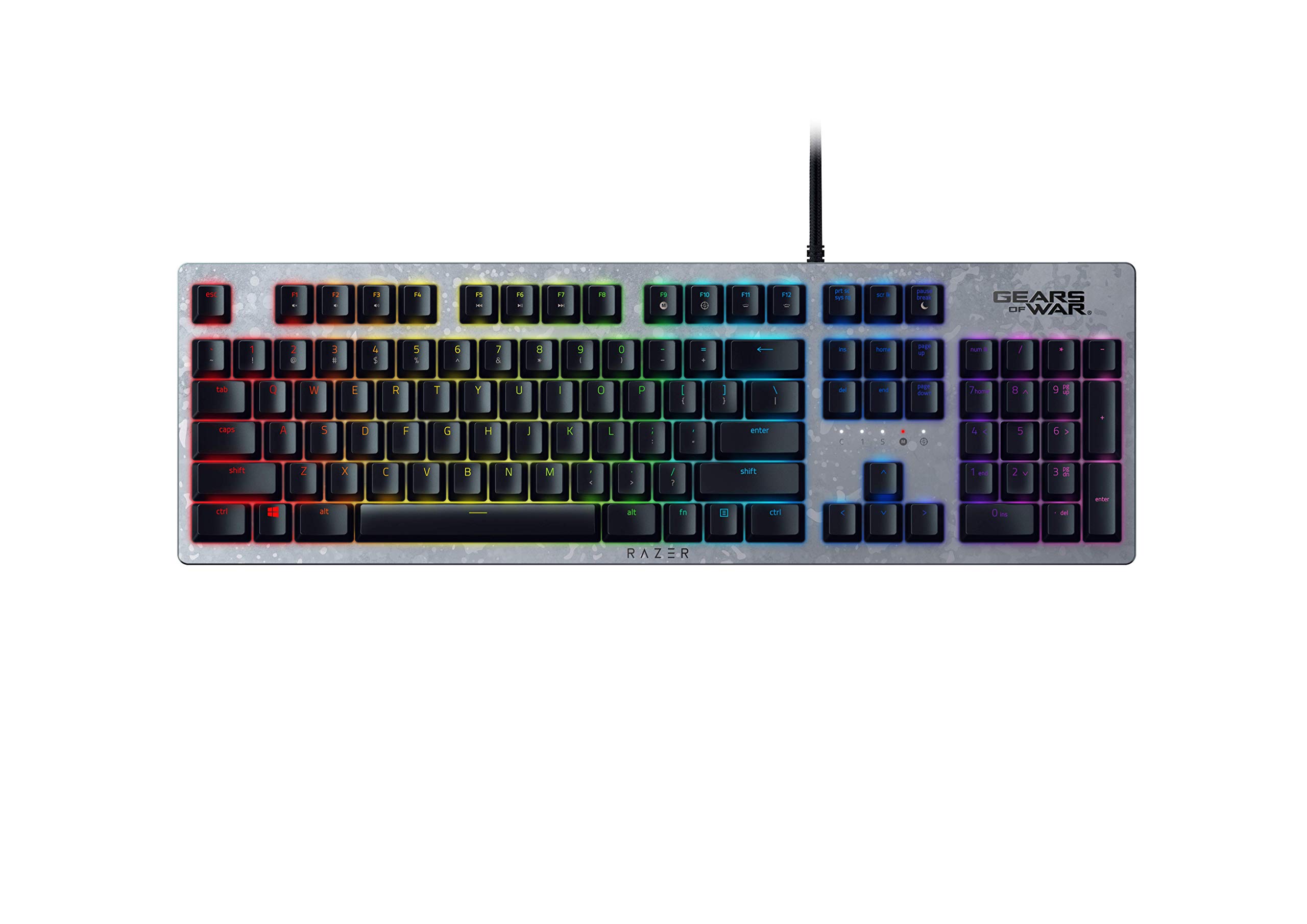 Razer Huntsman Gaming Keyboard - Fastest Optical Switches, Customizable Chroma RGB, Programmable Macros | Perfect for Competitive Gaming, Streaming & Office Work (Gears of War 5 Edition)