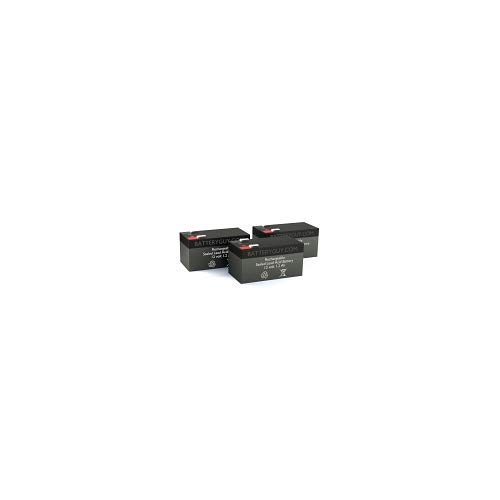 SA1213 Replacement 12V 1.2Ah SLA Rechargeable Battery - 3 Pack for Security Systems, Emergency Lights & Backup Power Supplies