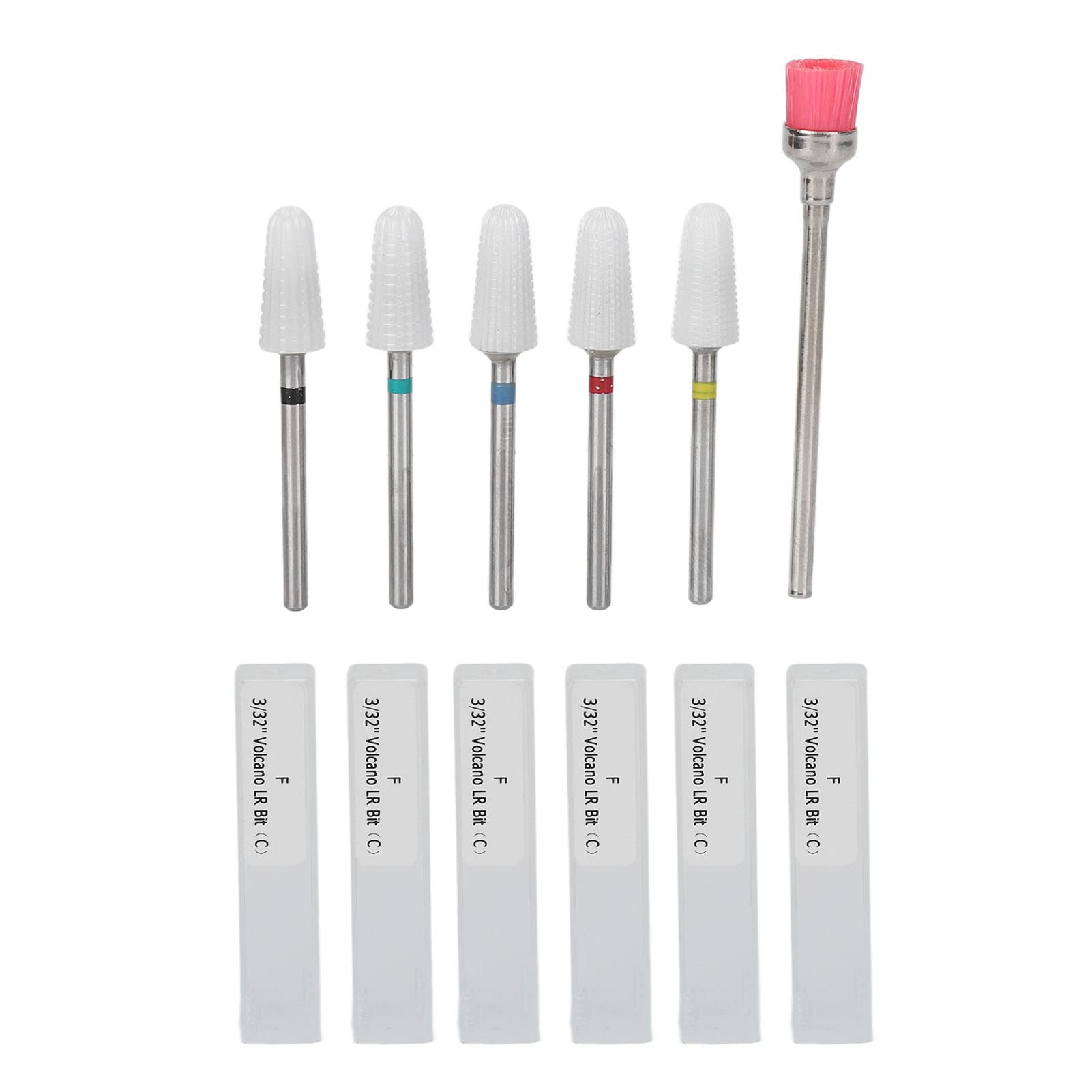 Professional Nail Grinding Head Kit - Fast Cuticle Remover & Nail Drill Bits for Manicure Pedicure - Portable Rotary Tools for Nail Technicians & Home Use - Perfect for Salon, Spa & DIY Nail Care
