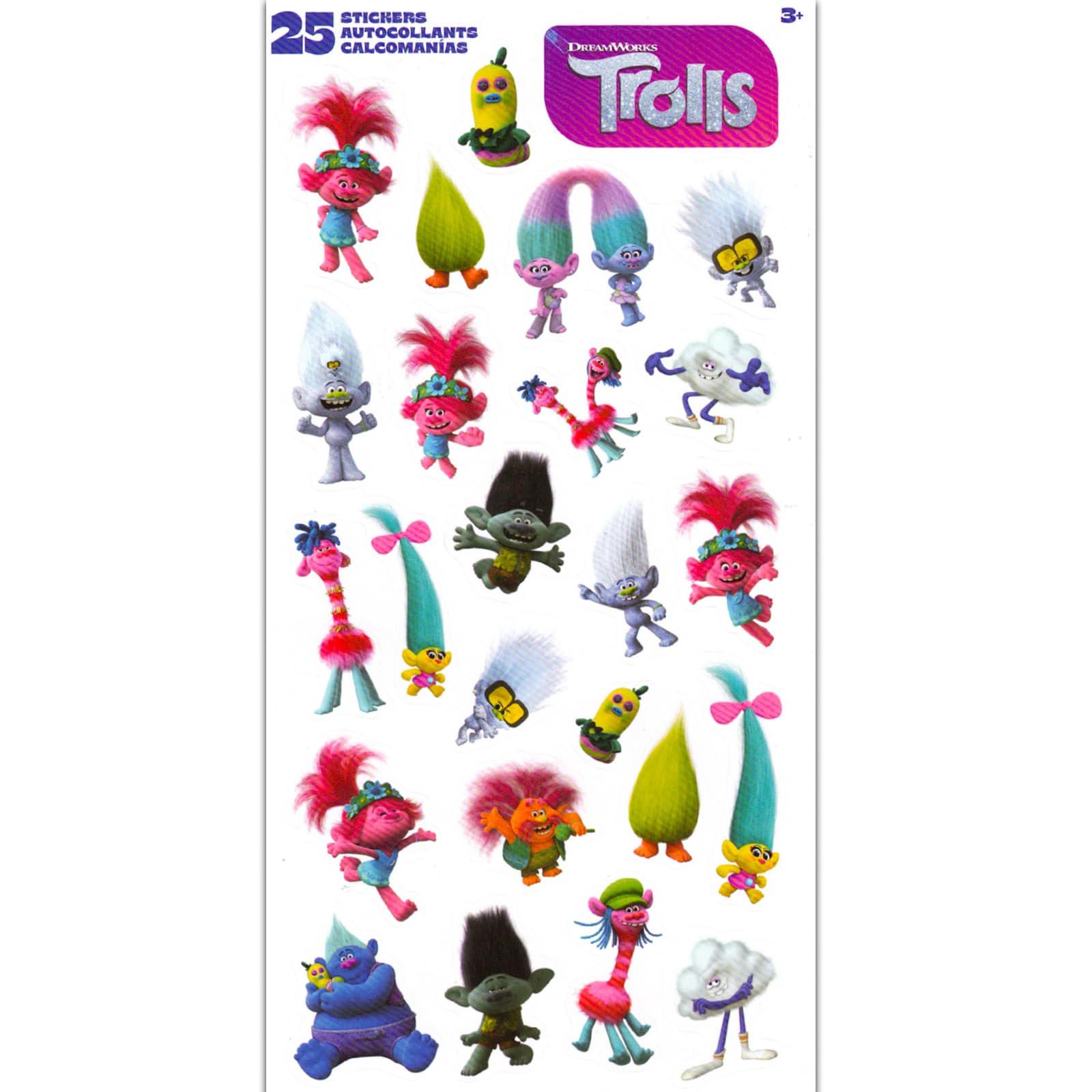 400+ Trolls Stickers Party Decorations Set with Fun Packs & Pens - Perfect for Trolls Themed Birthday Parties, Classroom Rewards, and Kids' Craft Activities